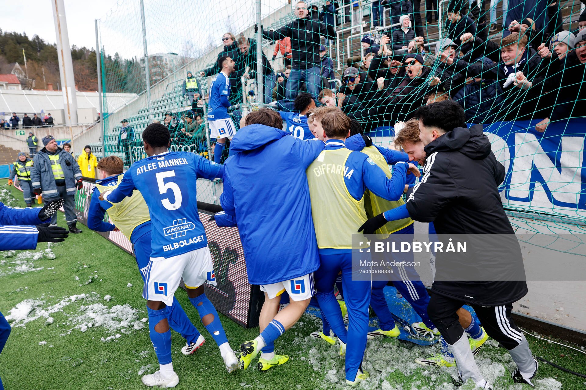 GIF Sundsvall spelare jublar