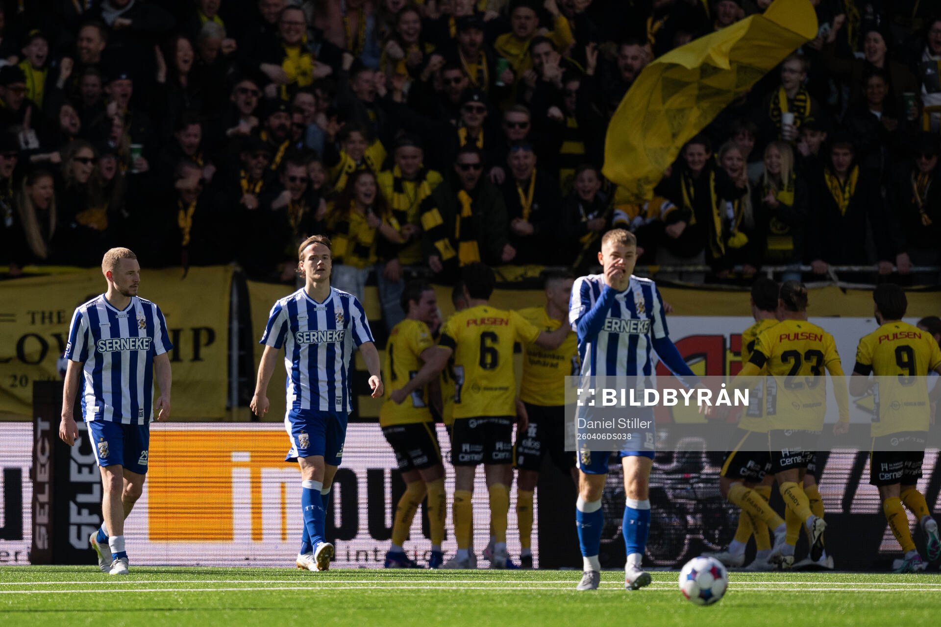 IFK Göteborgs Adam Bergmark Wiberg, August Erlingmark och