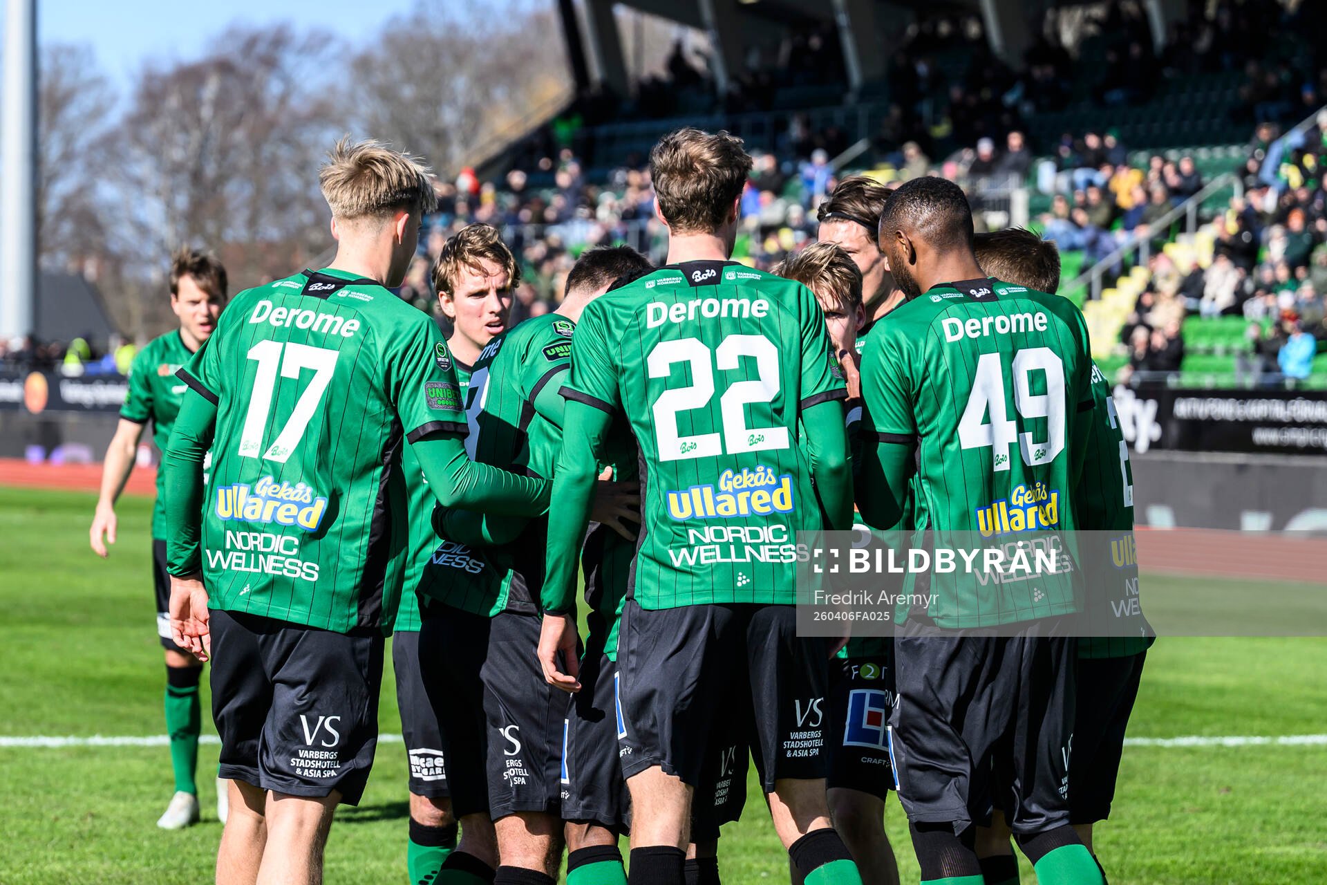 Varbergs spelare jublar