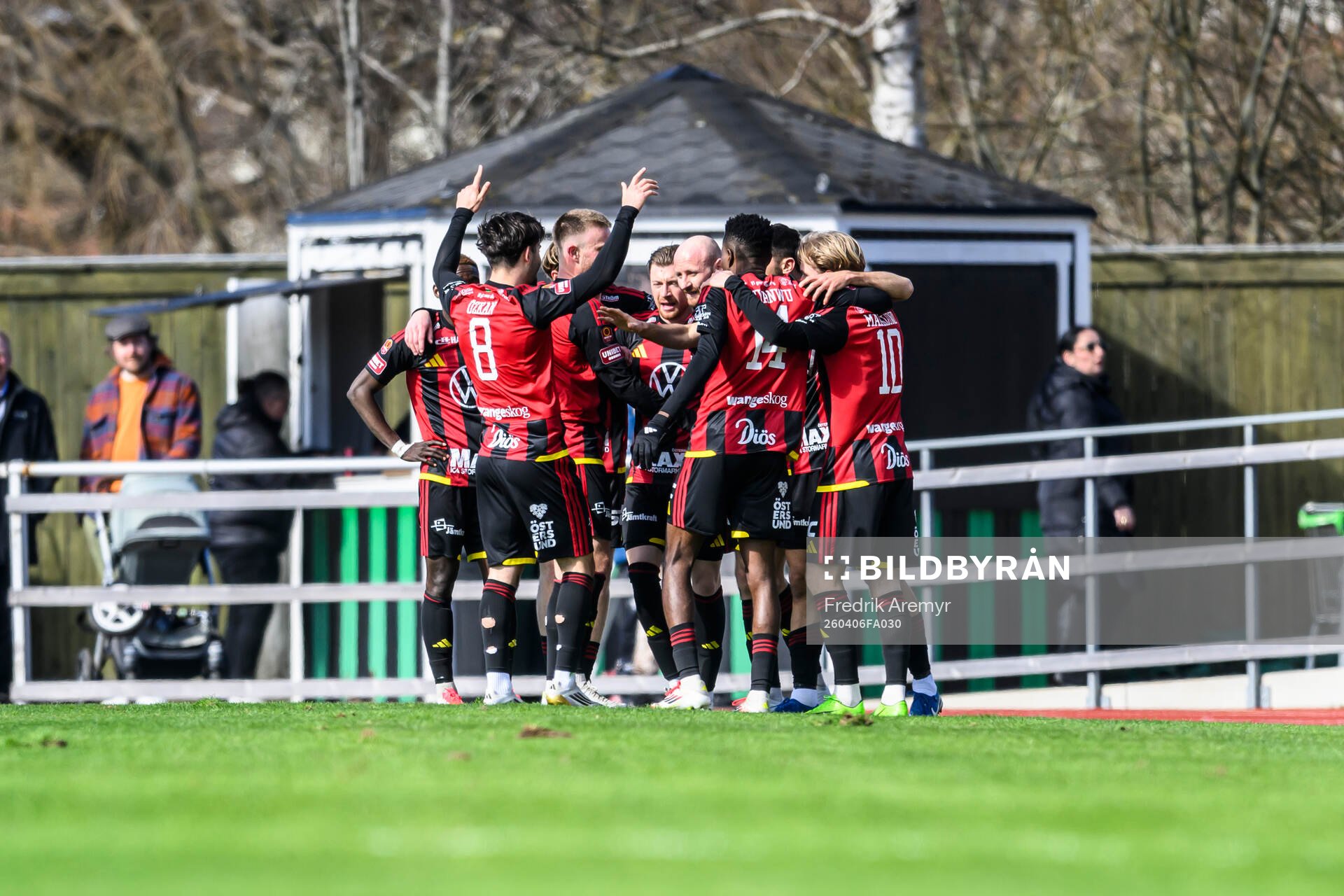 Östersunds spelare jublar