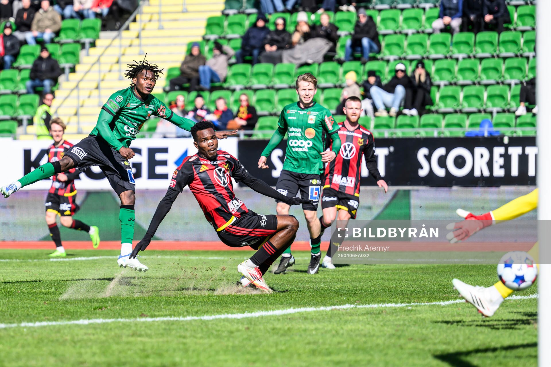 Varbergs Severin Nioule gör 1-1