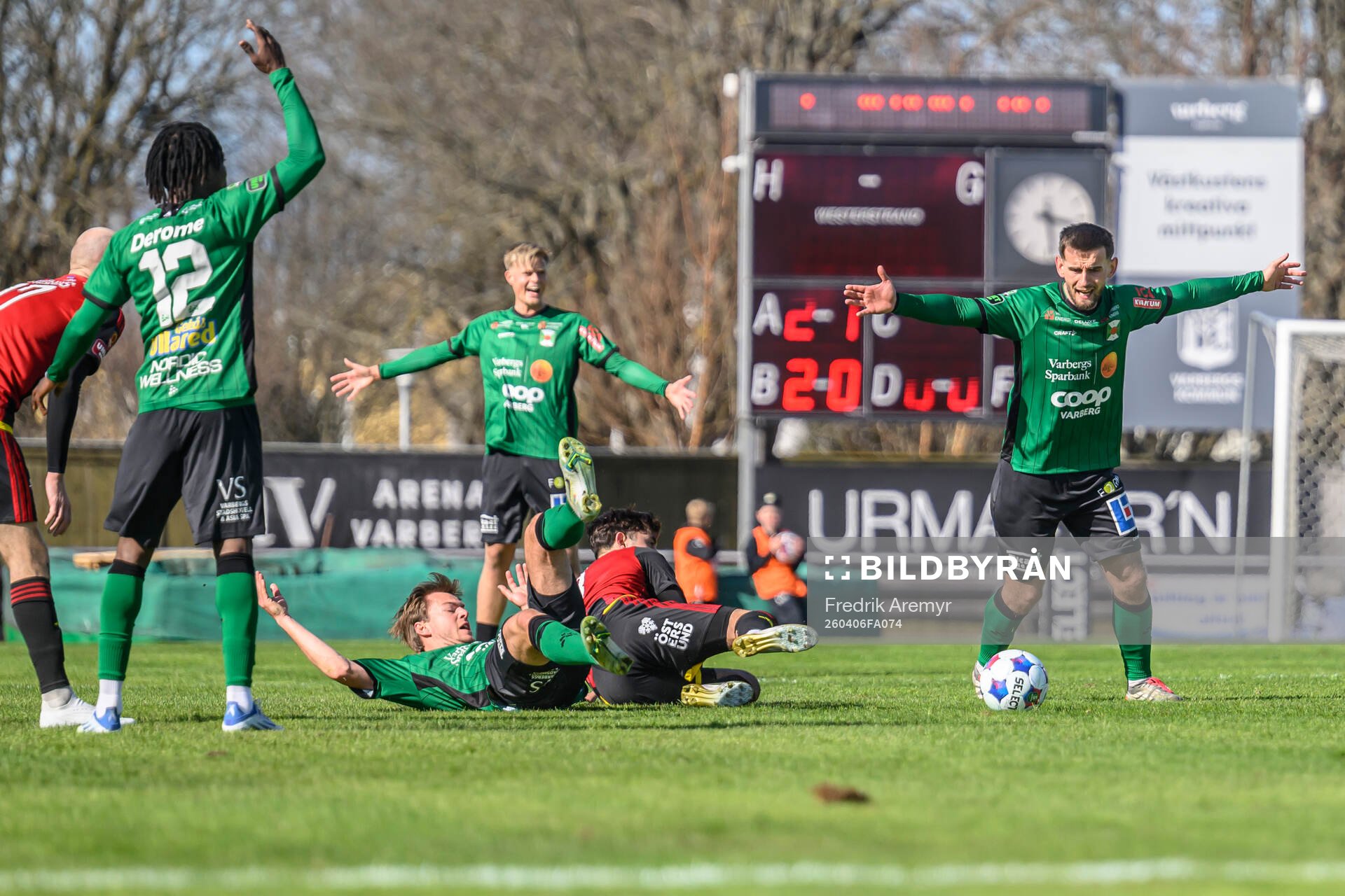 Varbergs spelare reagerar