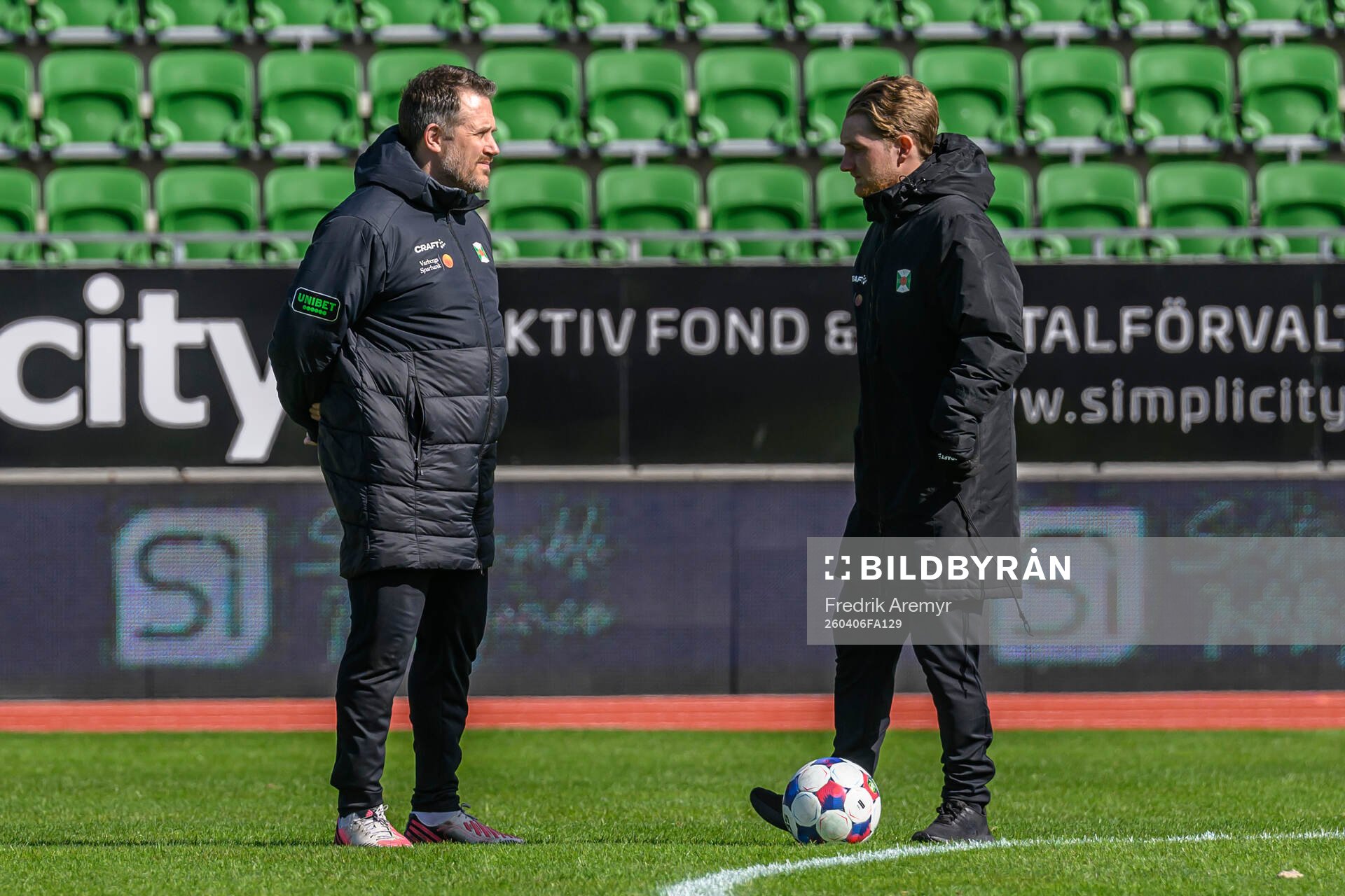 Varbergs assisterande tränare Tobias Hysén och tränare