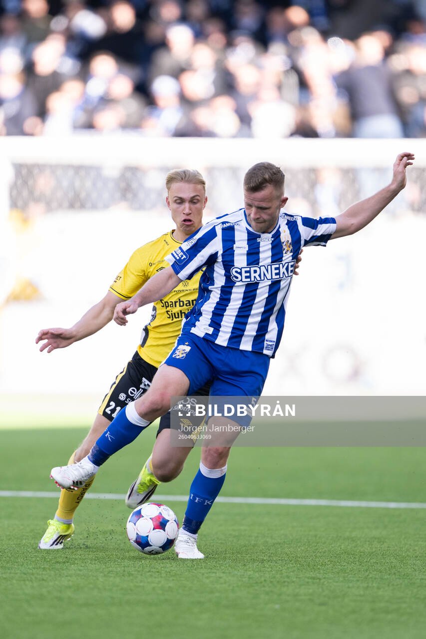 Elfsborgs Leo Östman och IFK Göteborgs Jonas Bager