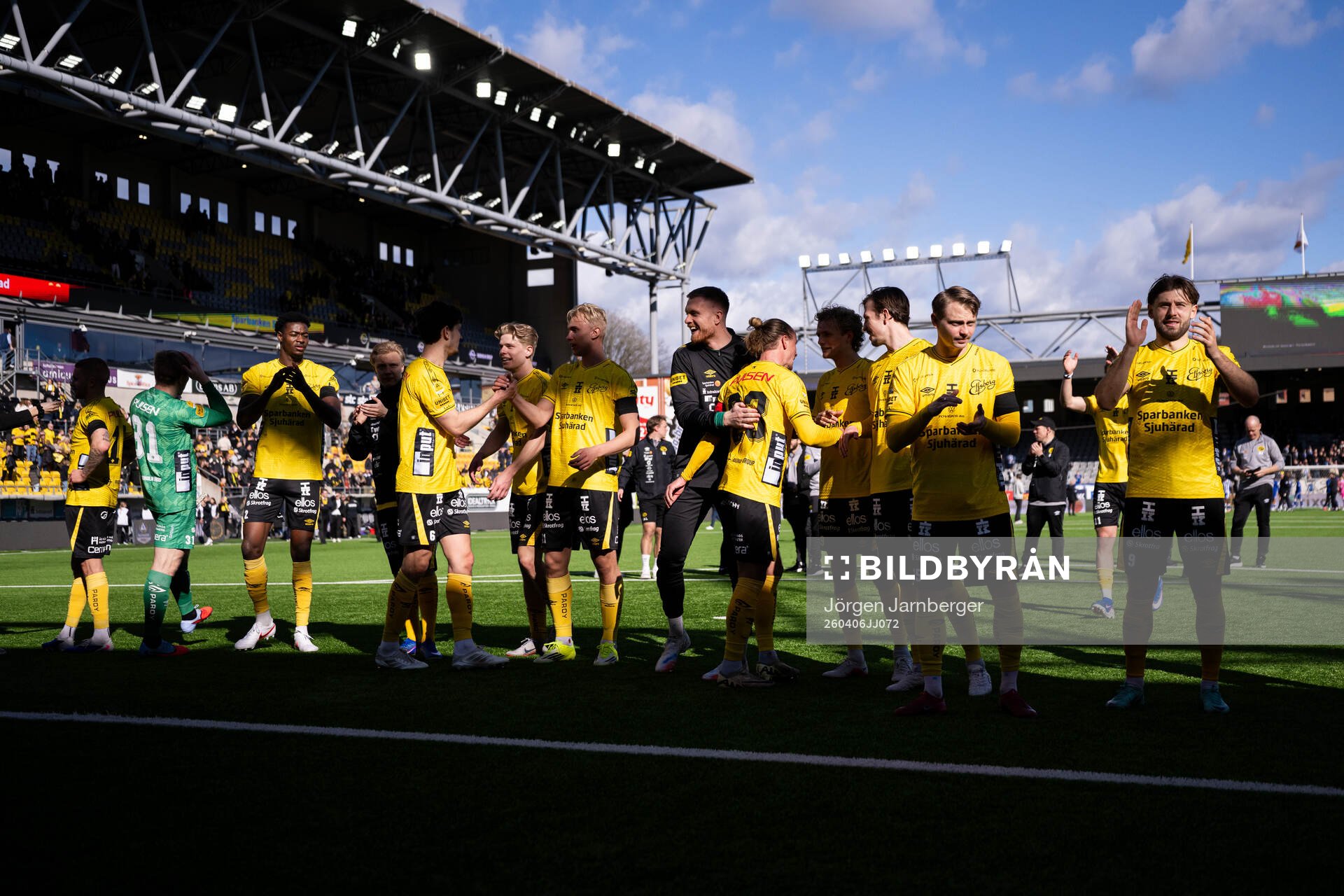 Elfsborgs spelare jublar