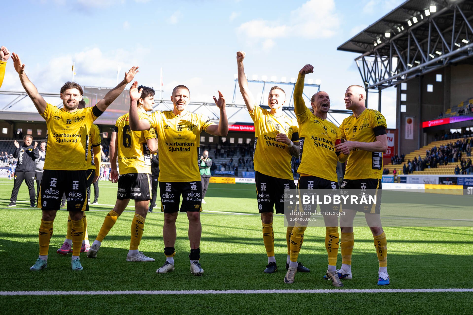 Elfsborgs spelare jublar