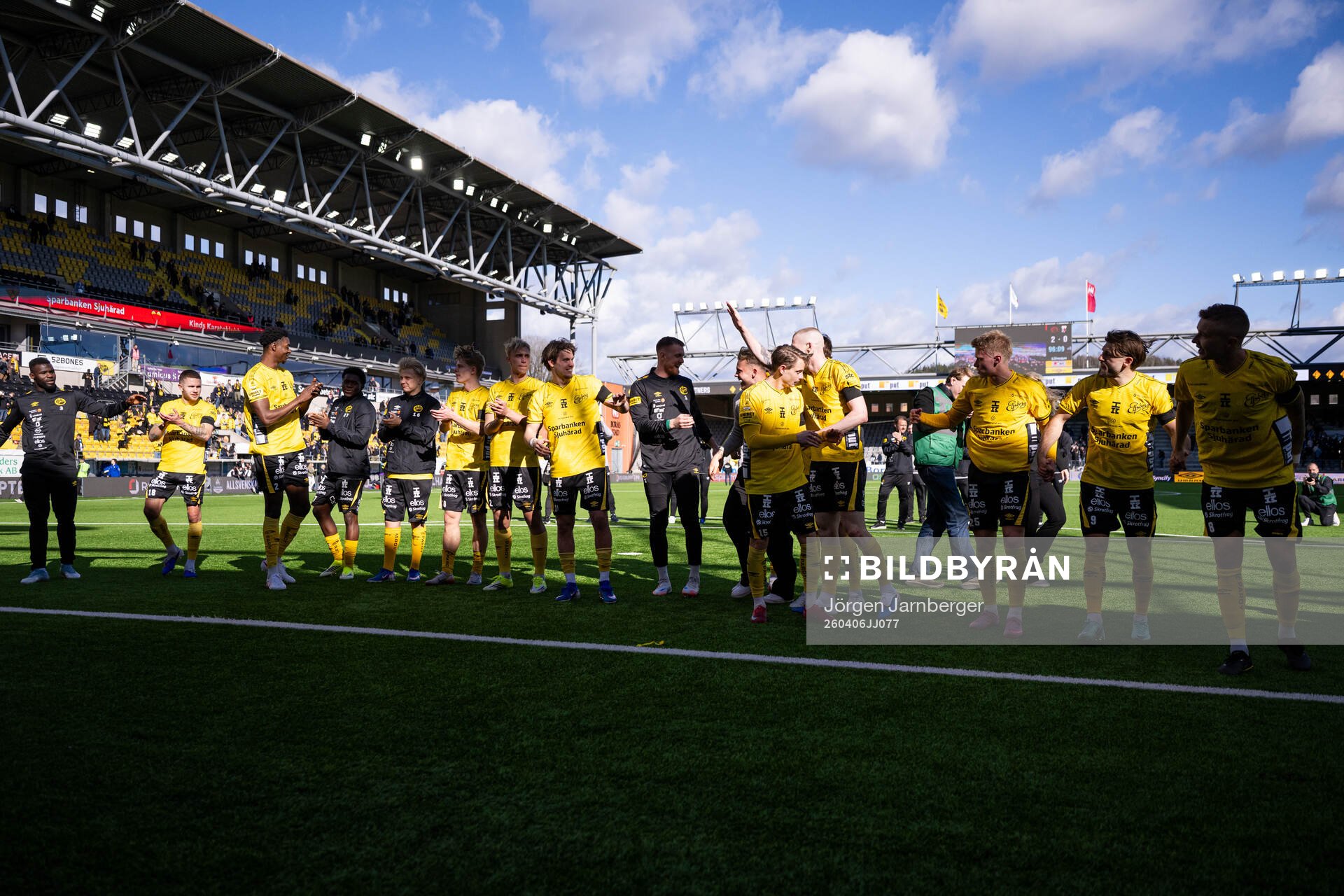 Elfsborgs spelare jublar