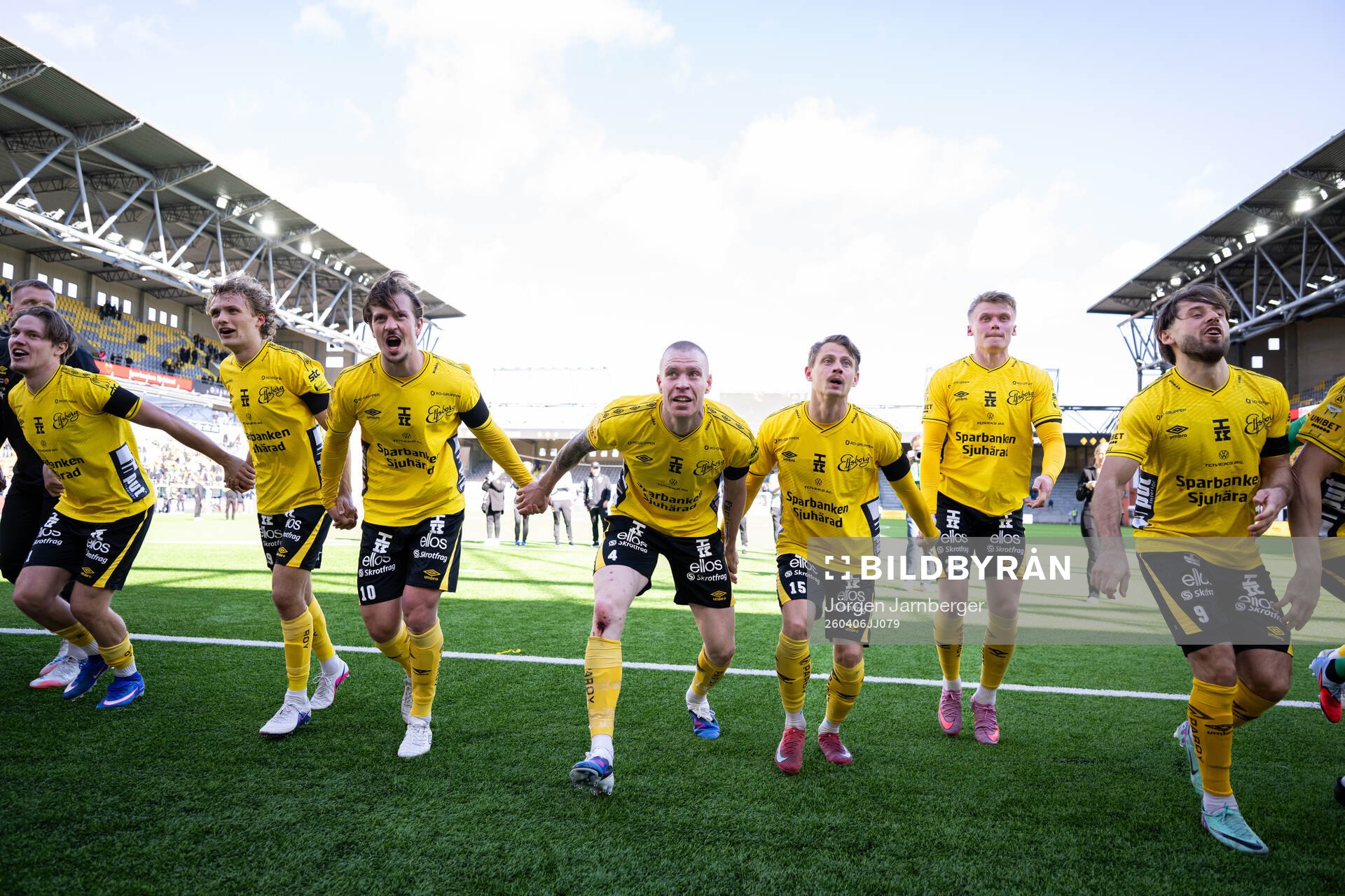 Elfsborgs spelare jublar