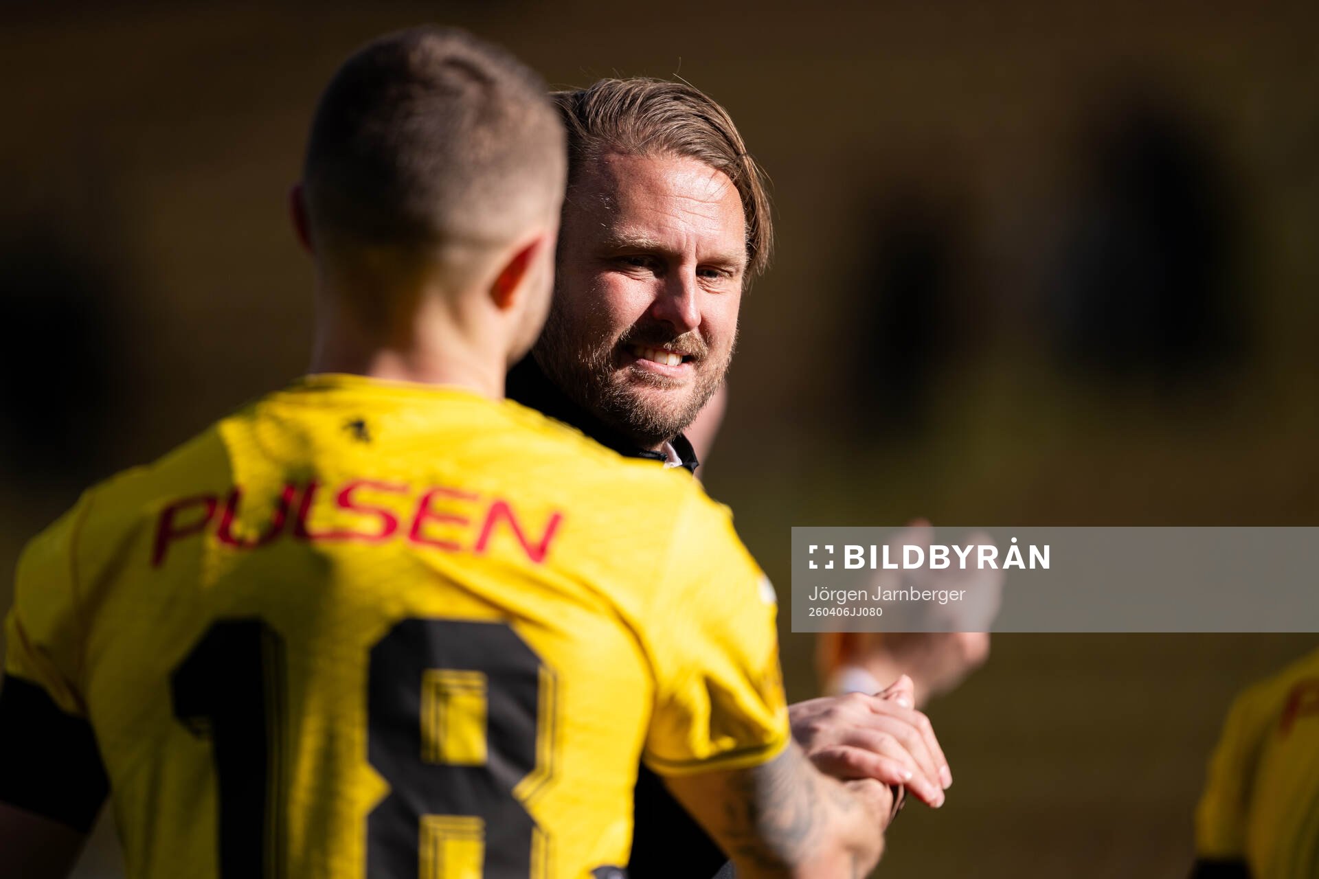 Elfsborgs manager Björn Hamberg jublar