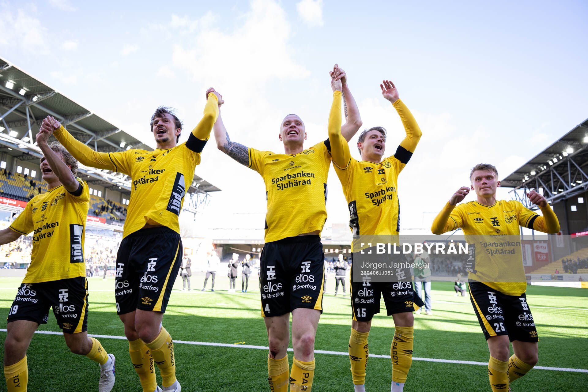 Elfsborgs spelare jublar