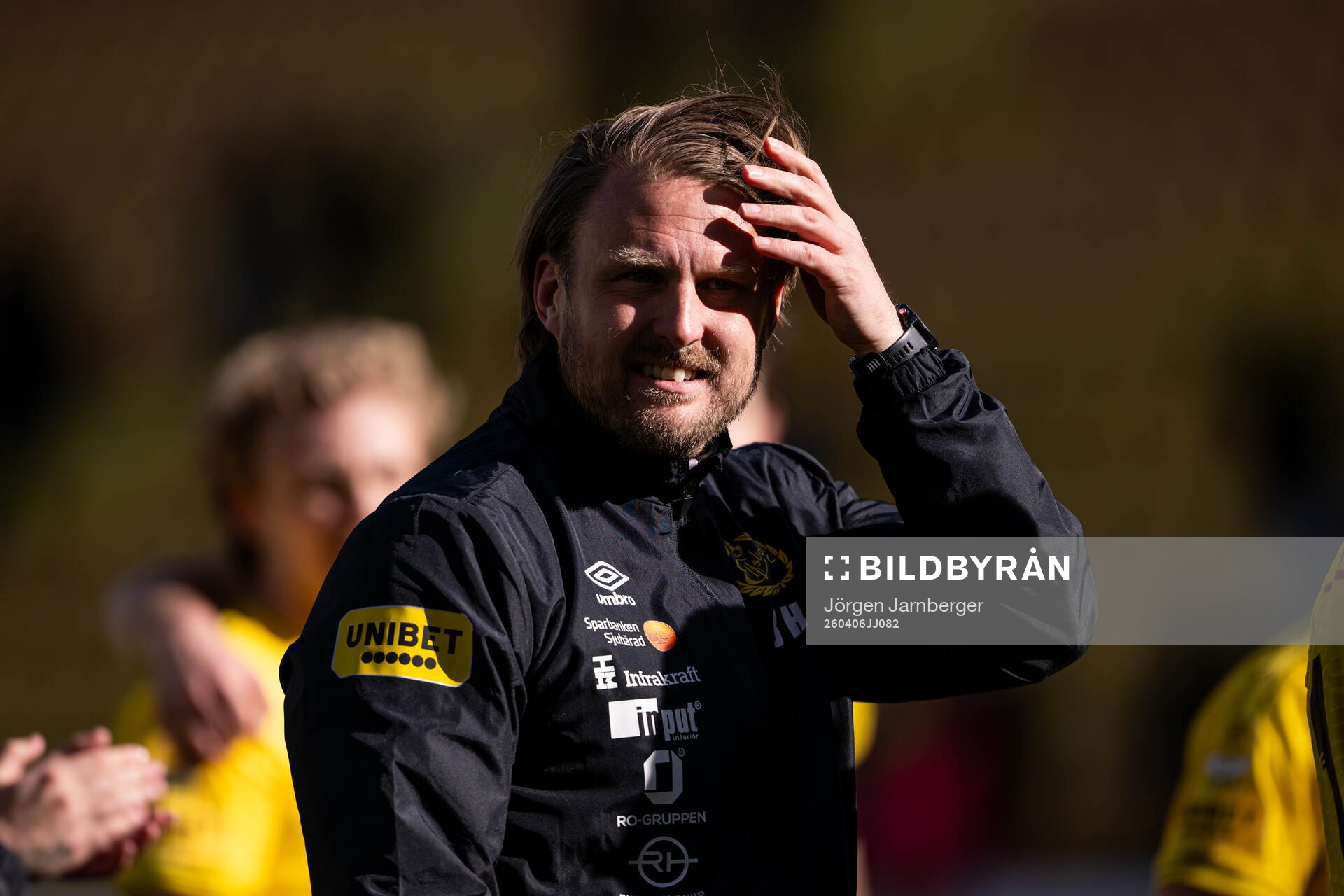 Elfsborgs manager Björn Hamberg jublar