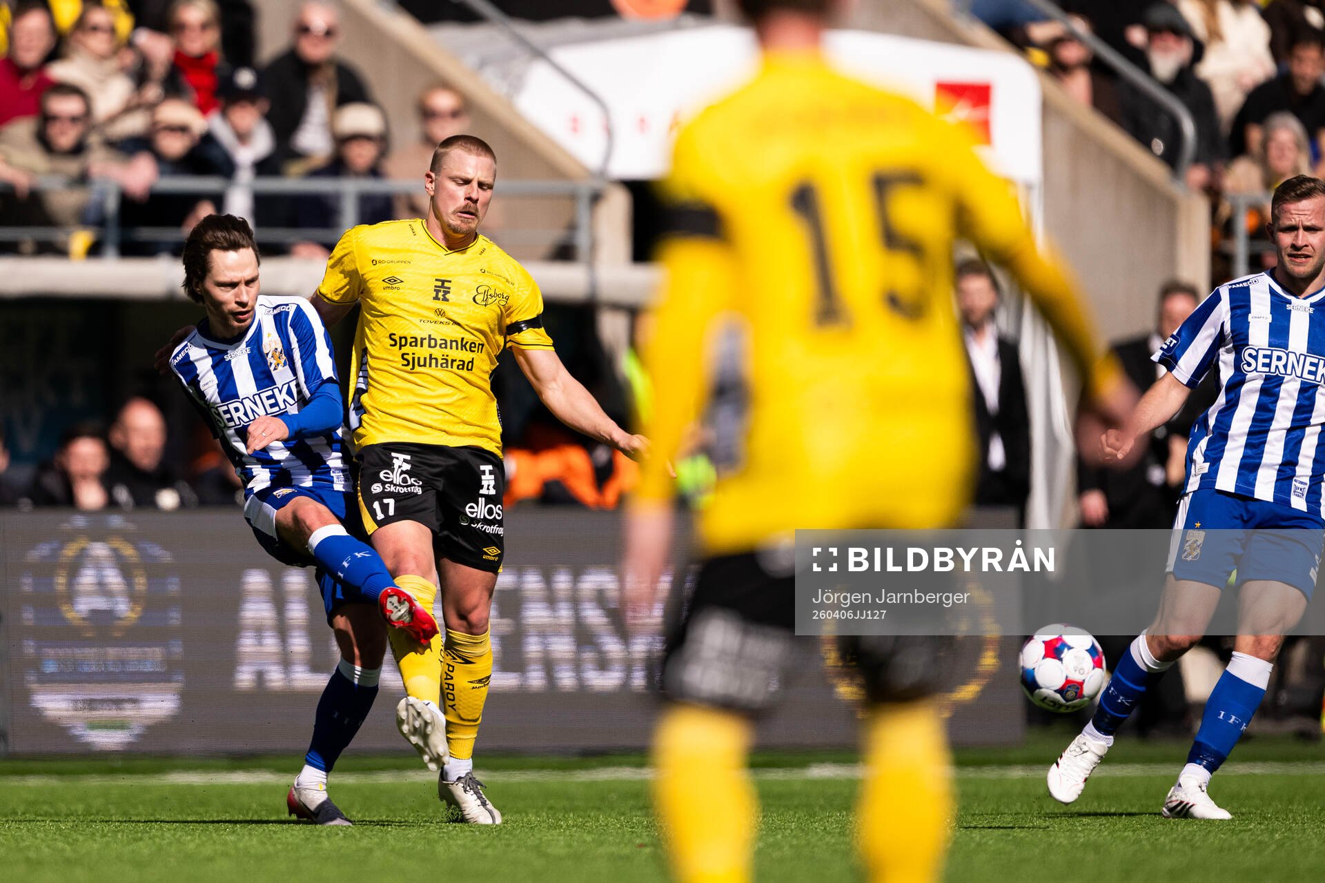 IFK Göteborgs Kolbeinn Thordarson och Elfsborgs Per Frick