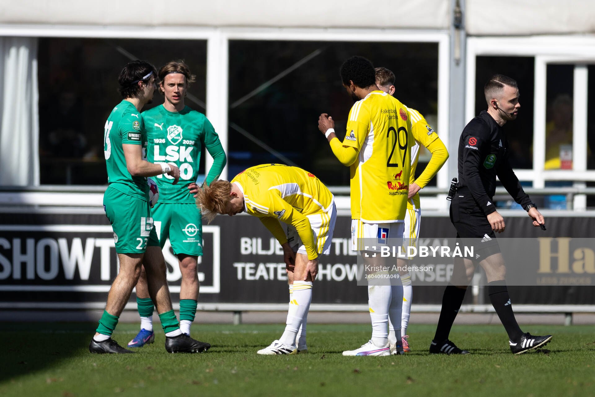 Falkenbergs Linus Borgström har ont