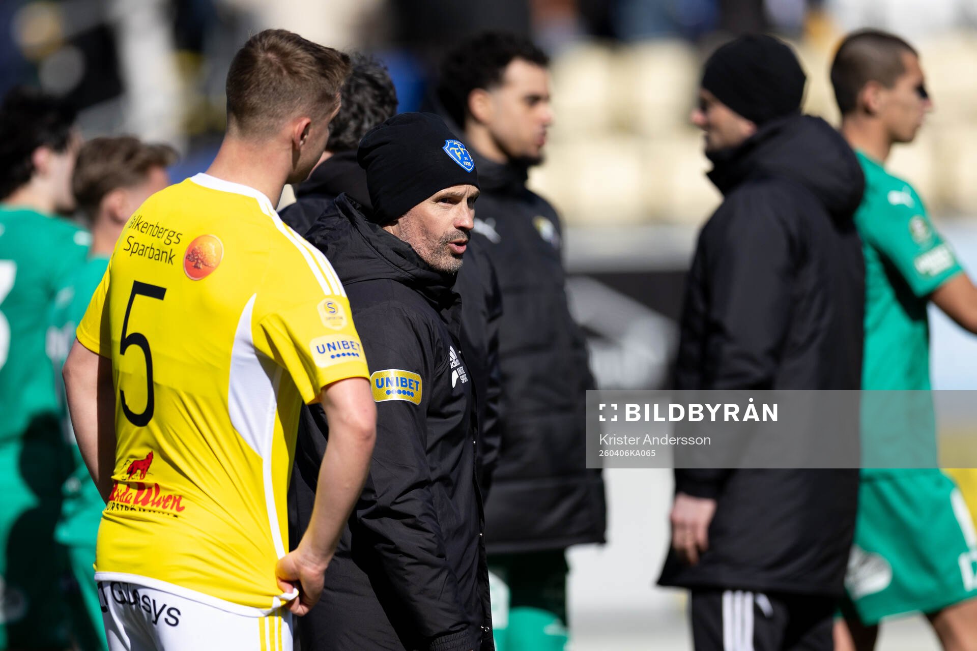 Falkenbergs tränare Christoffer Andersson