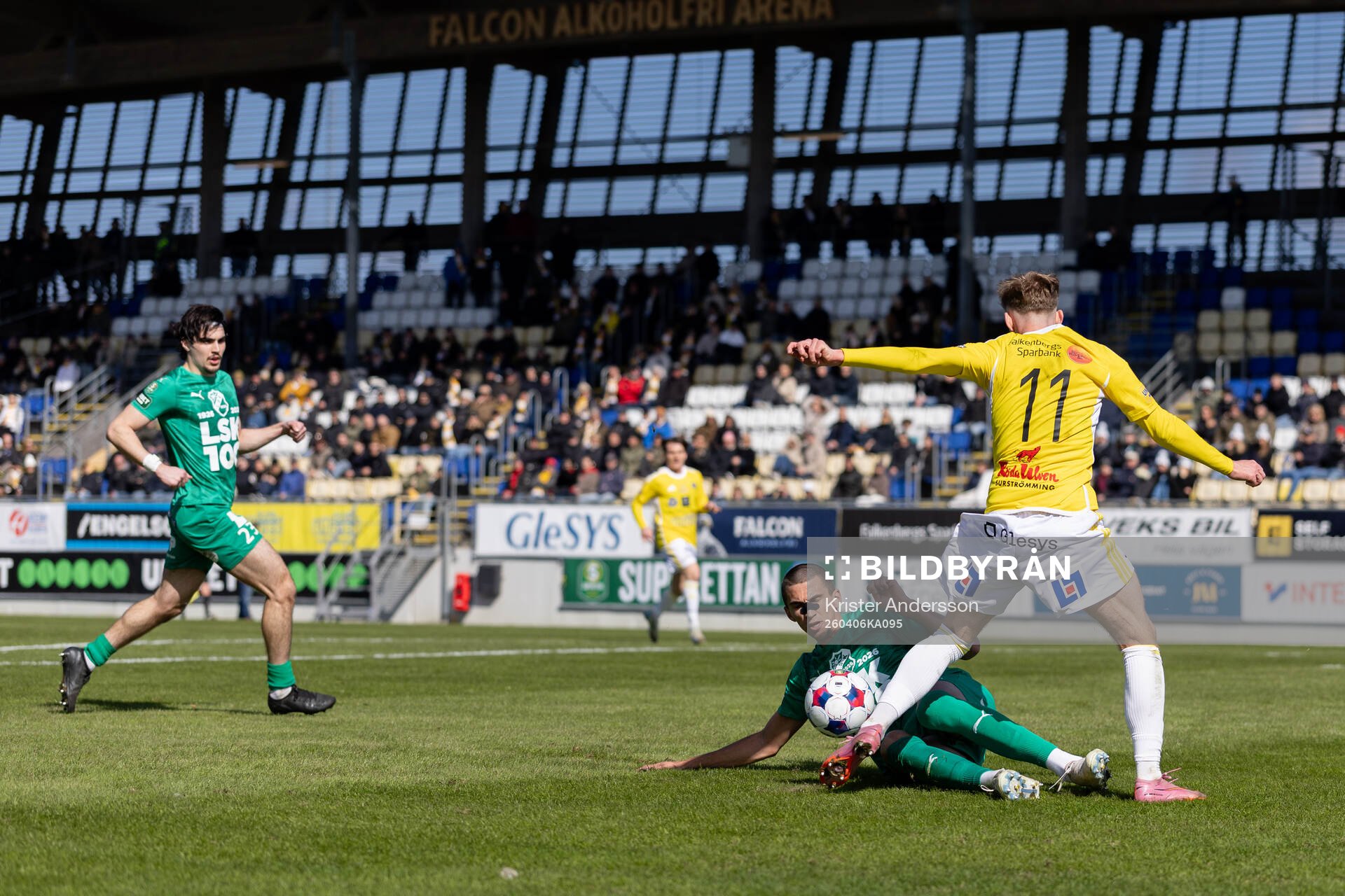 Falkenbergs Hampus Källström och Ljungskiles Ivan Maric