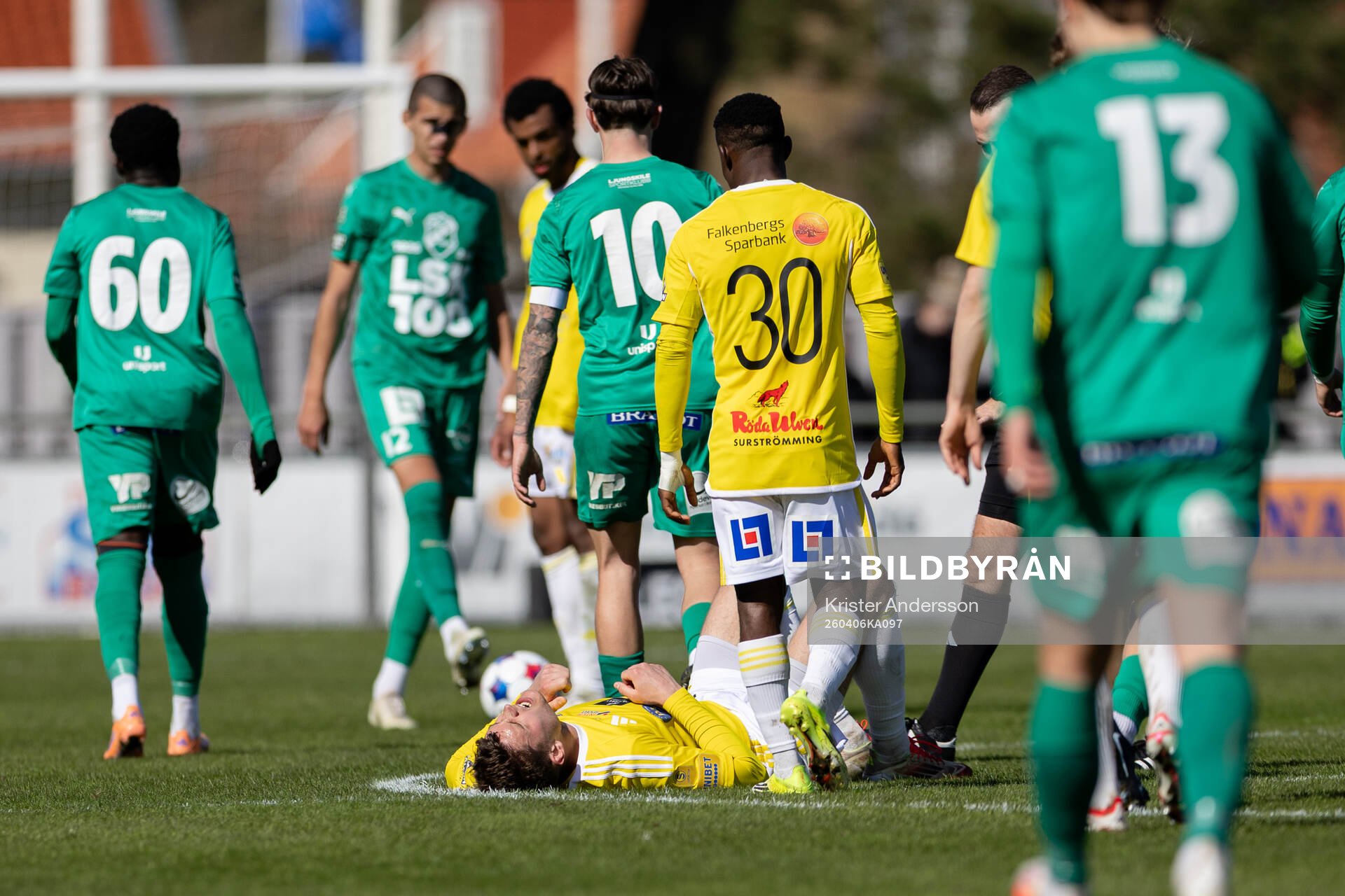 Falkenbergs Albin Andersson har ont