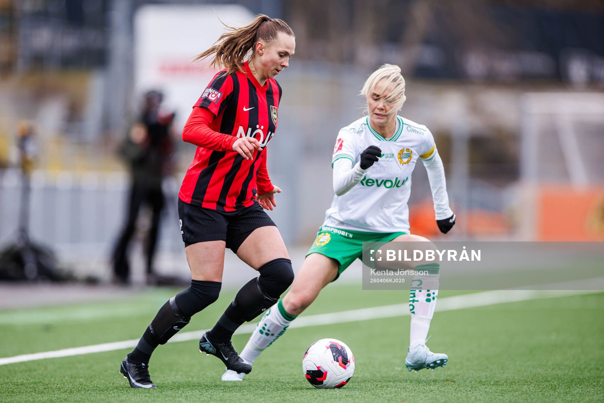 Brommapojkarnas Frida Thörnqvist och Hammarbys Alice
