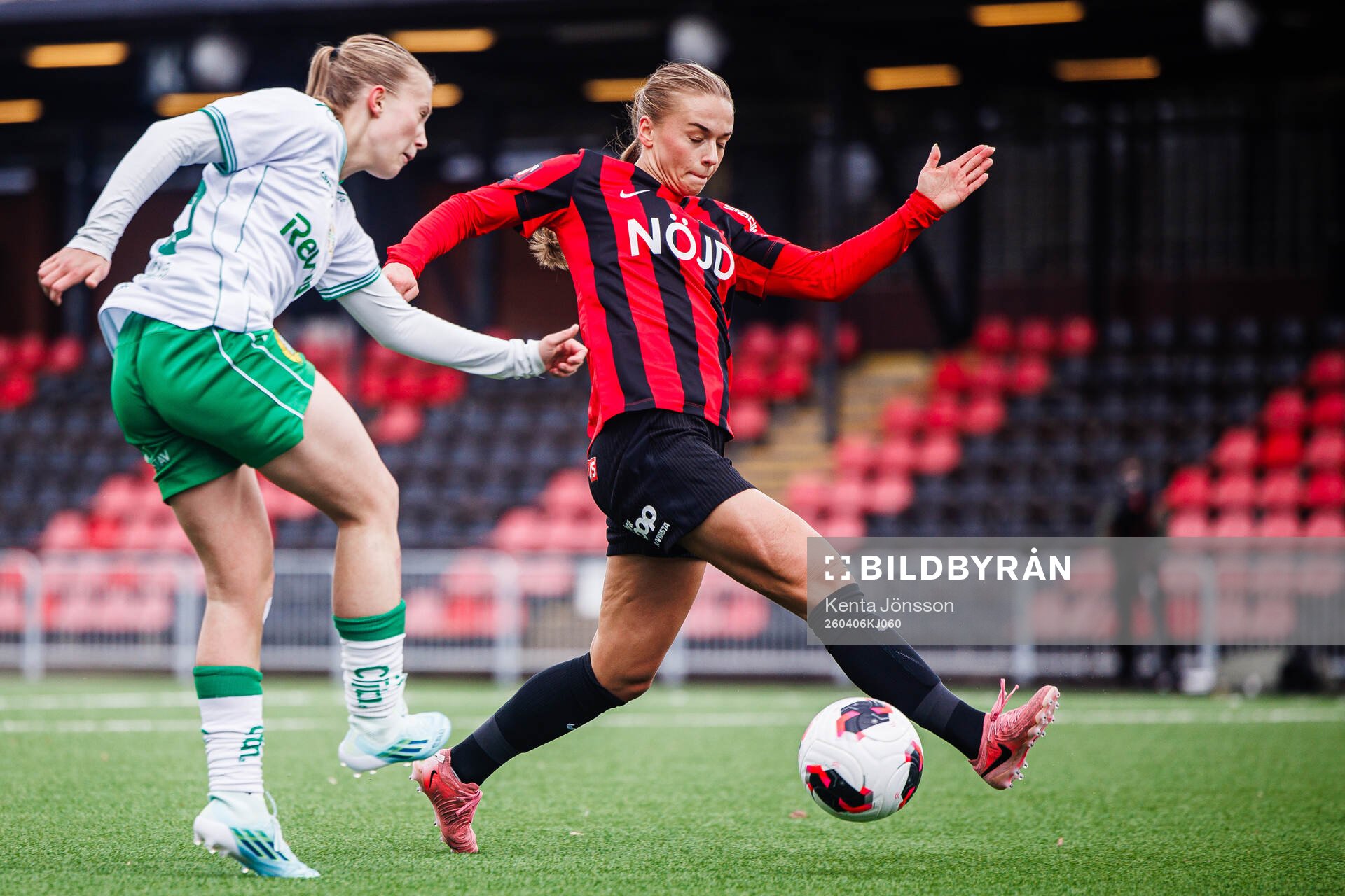 Hammarbys Fanny Peterson och Brommapojkarnas Villemo