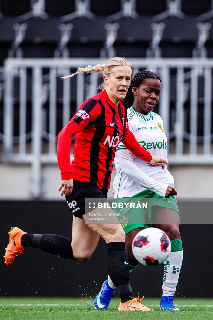 Hammarbys Vivienne Lia och Brommapojkarnas Adelina Engman
