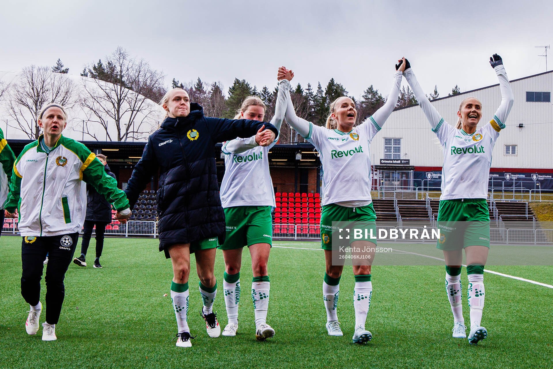 Hammarbys Madison Pogarch, Elin Sørum, Hannah Sjödahl,