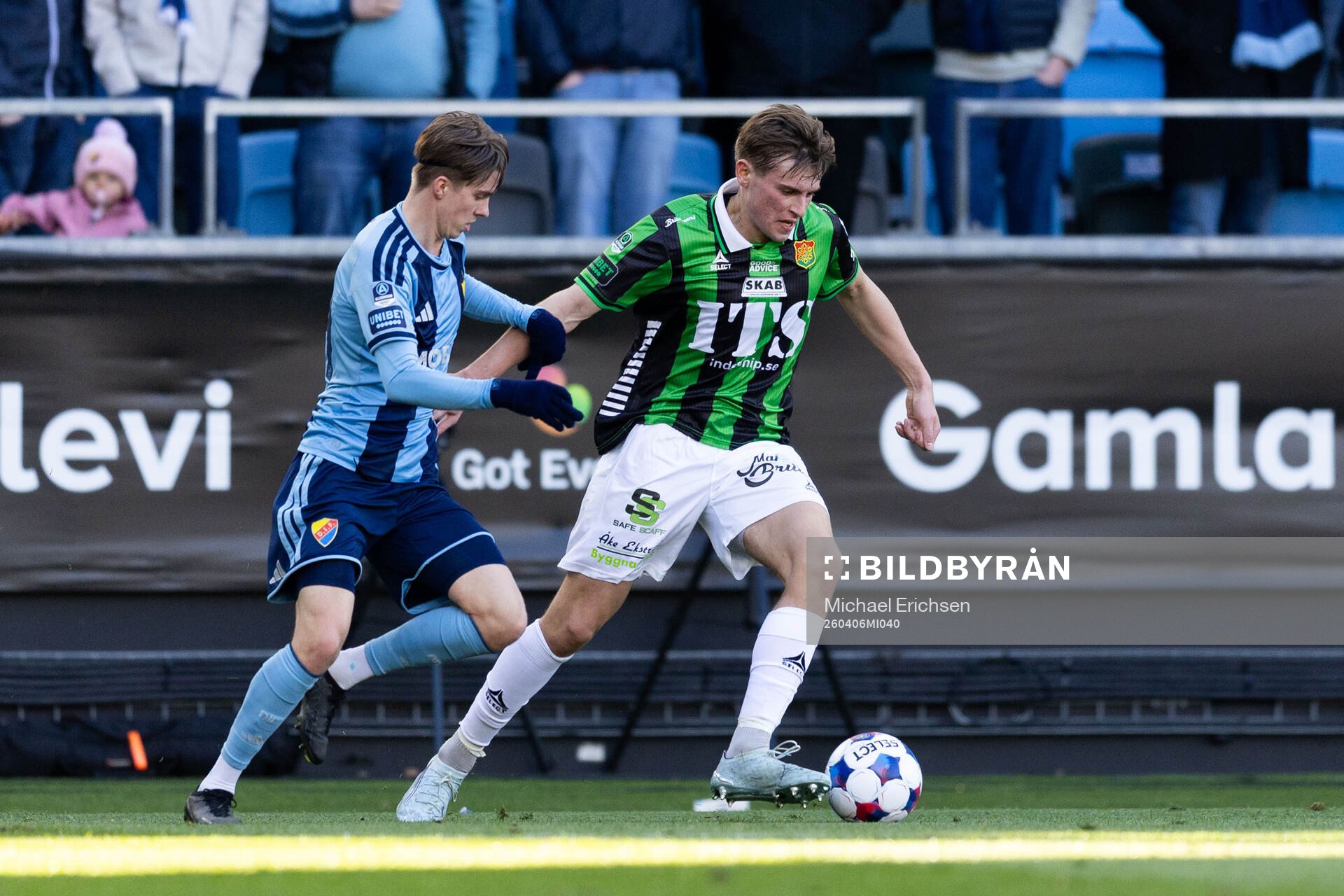 Djurgårdens Max Larsson och GAIS Max Andersson