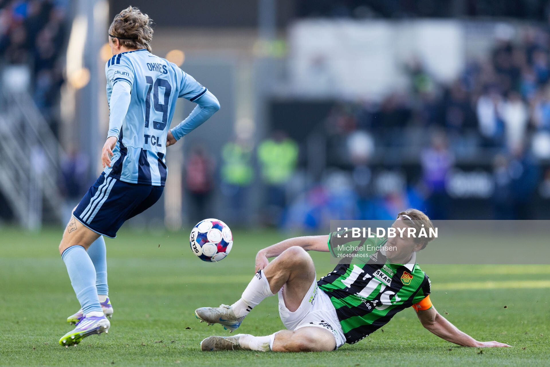 Djurgårdens Jeppe Okkels och GAIS August Wängberg