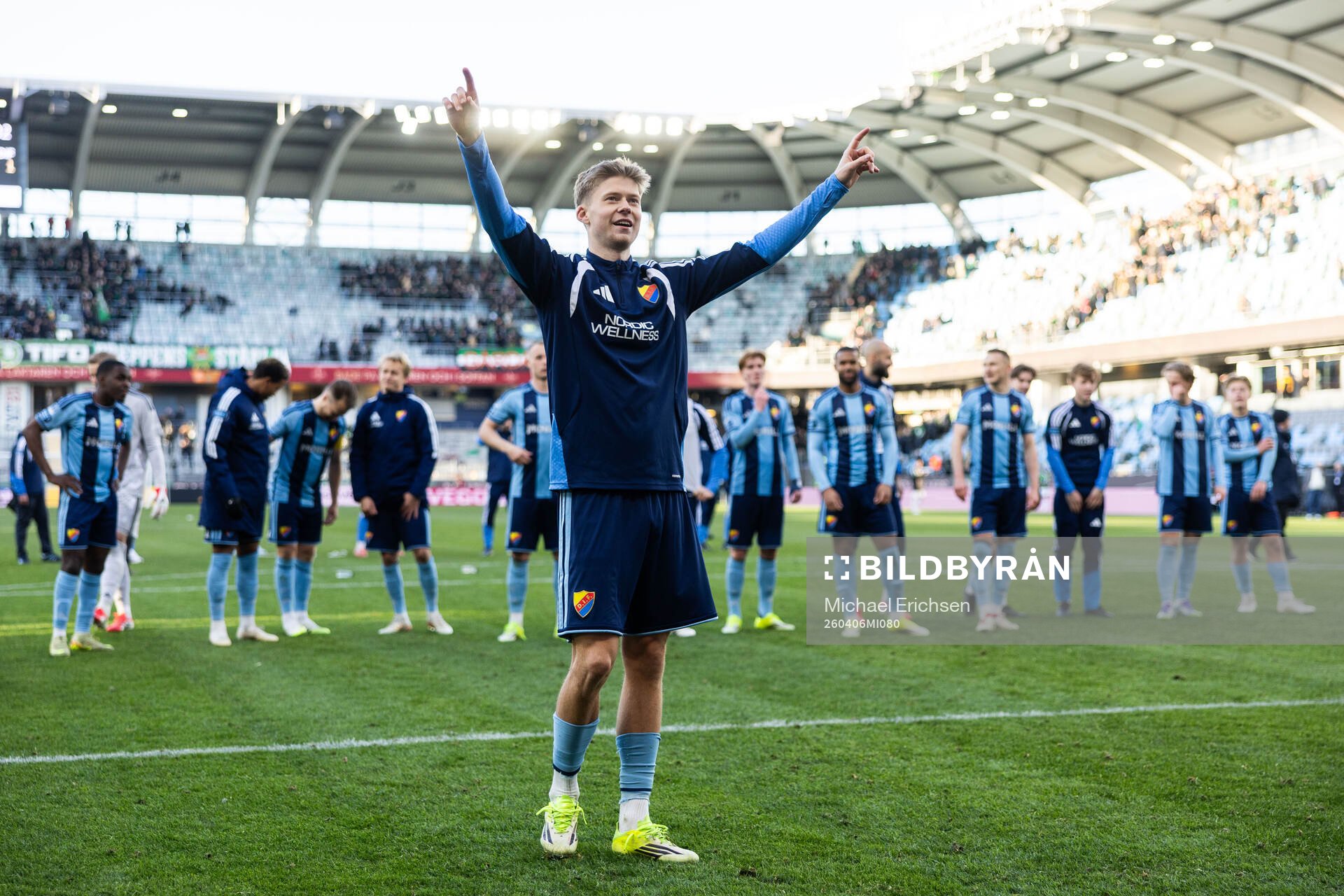 Djurgårdens Patric Åslund jublar