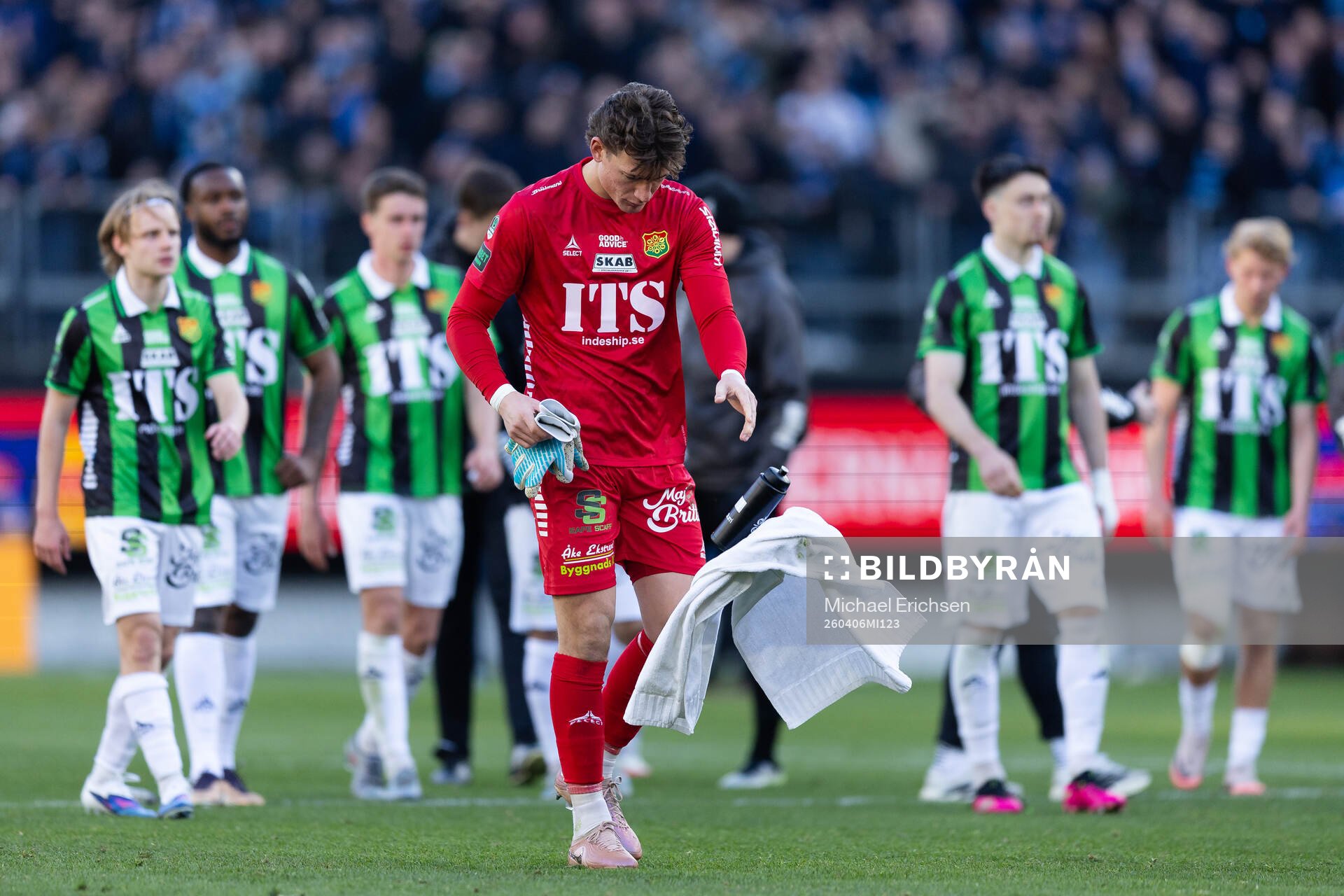 GAIS målvakt Kees Sims deppar