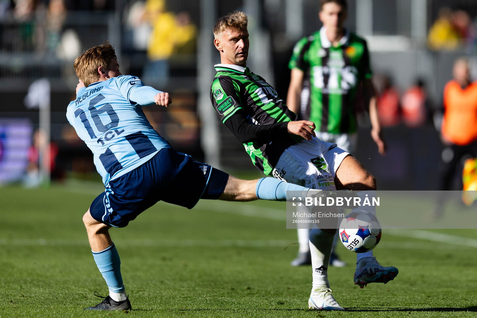 Djurgårdens Bo Hegland och GAIS Joackim Fagerjord