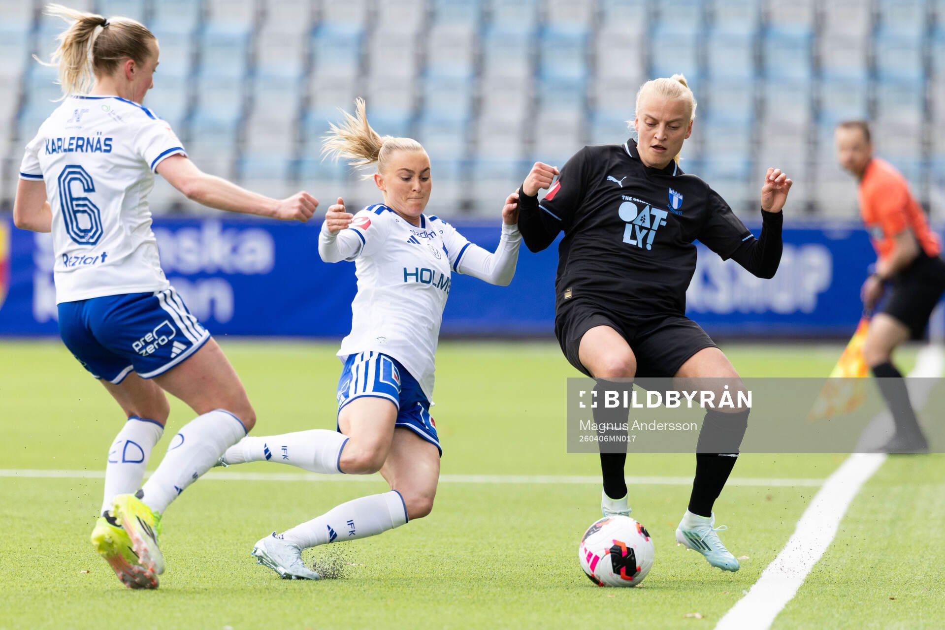 IFK Norrköpings Beatrice Persson och Malmö FFs Wilma