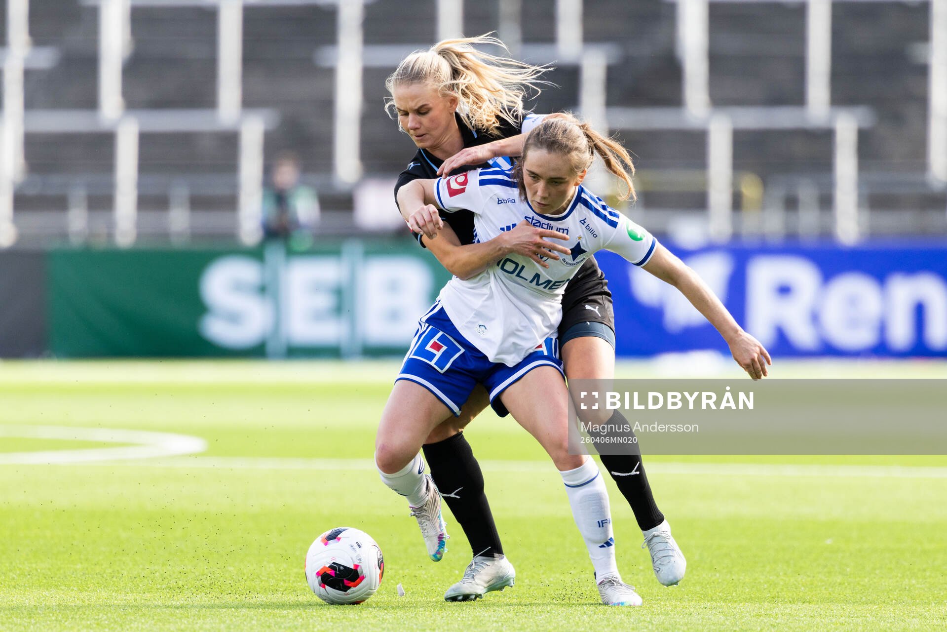 Malmö FFs Nellie Lilja och IFK Norrköpings Matilda