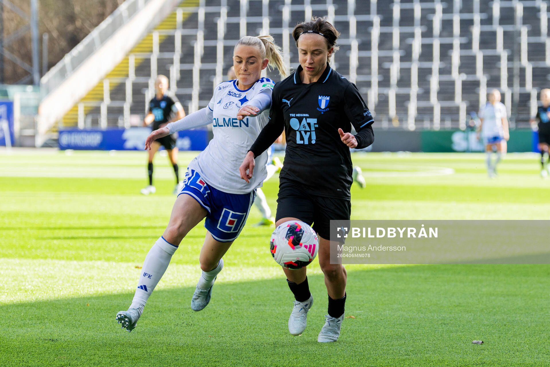 IFK Norrköpings Beatrice Persson och Malmö FFs Miljana