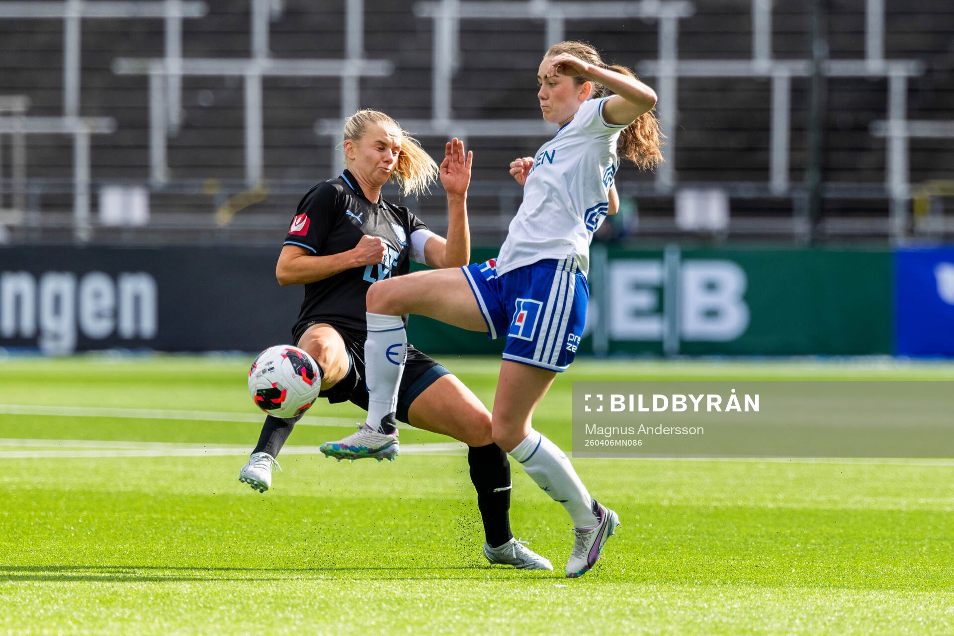 Malmö FFs Nellie Lilja och IFK Norrköpings Matilda