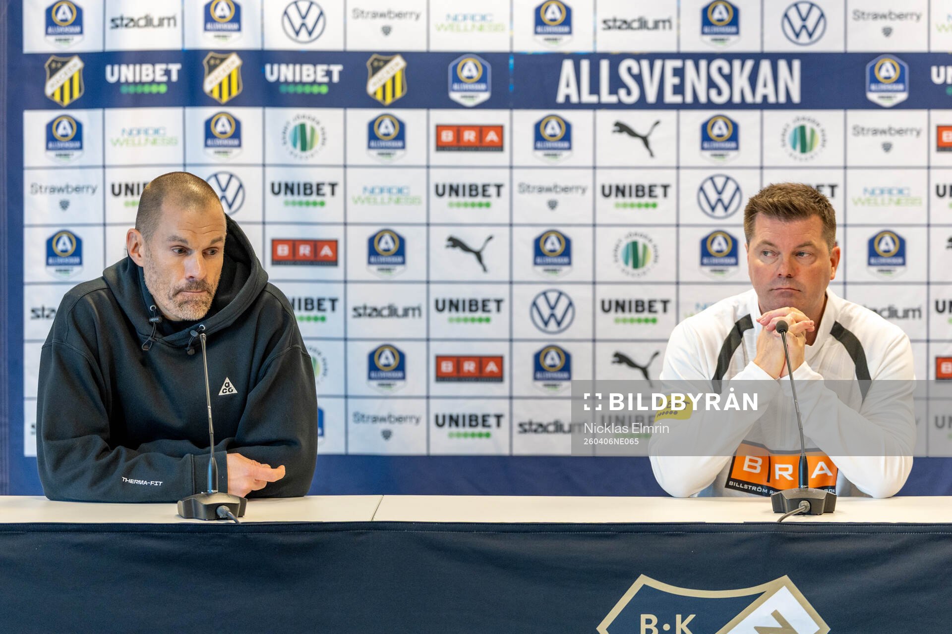 Brommapojkarnas tränare Ulf Kristiansson och Häckens