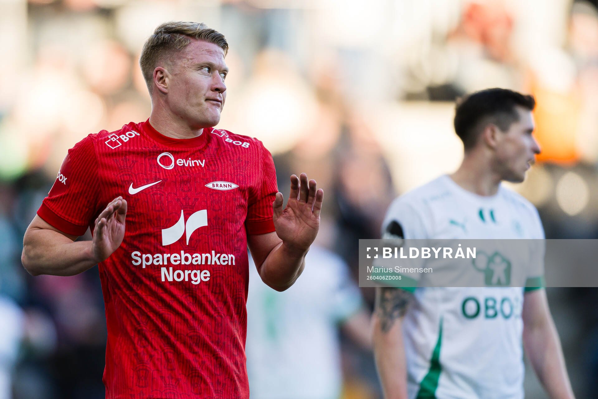 Kristian Eriksen of Brann celebrates