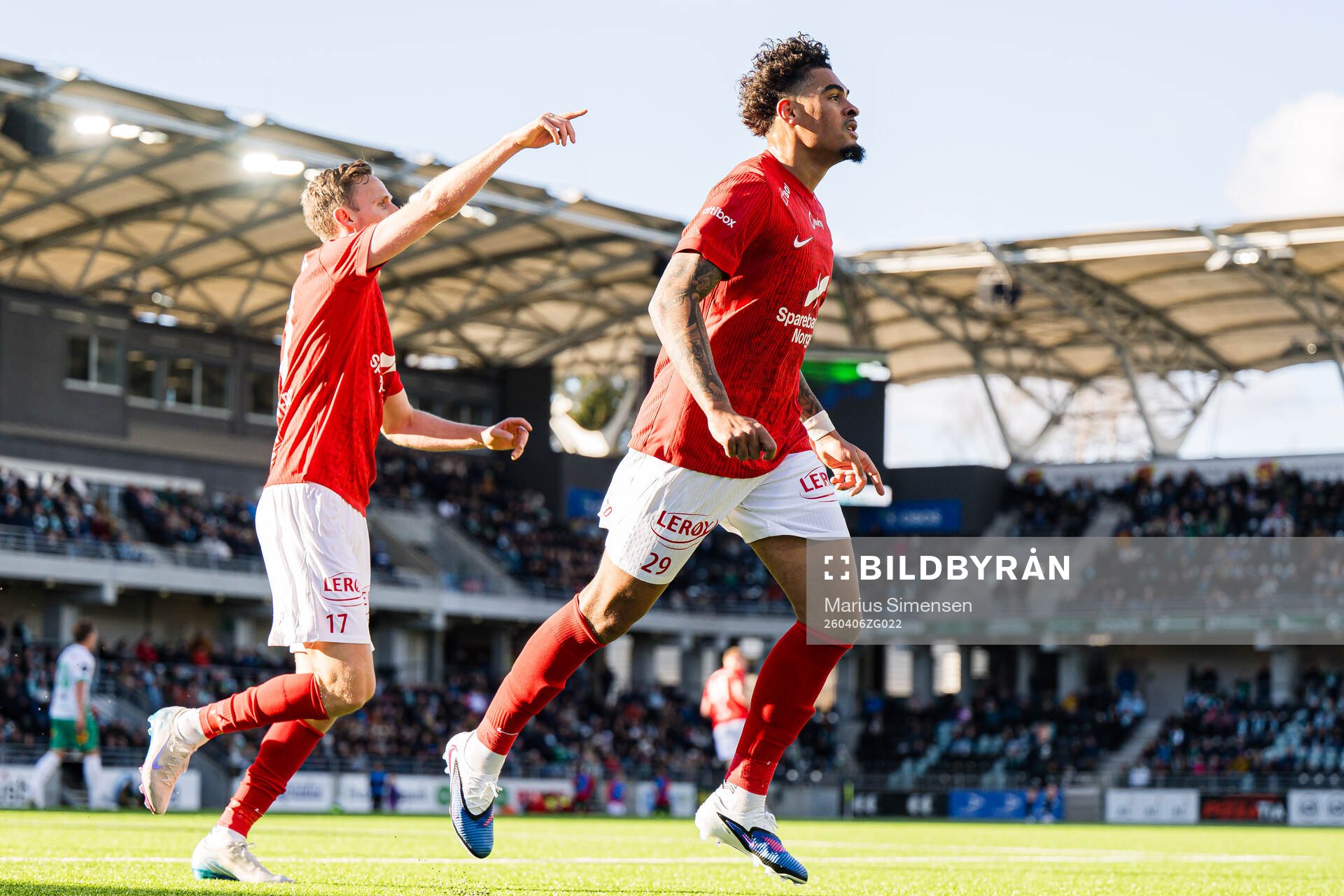 Noah Jean Holm of Brann celebrates