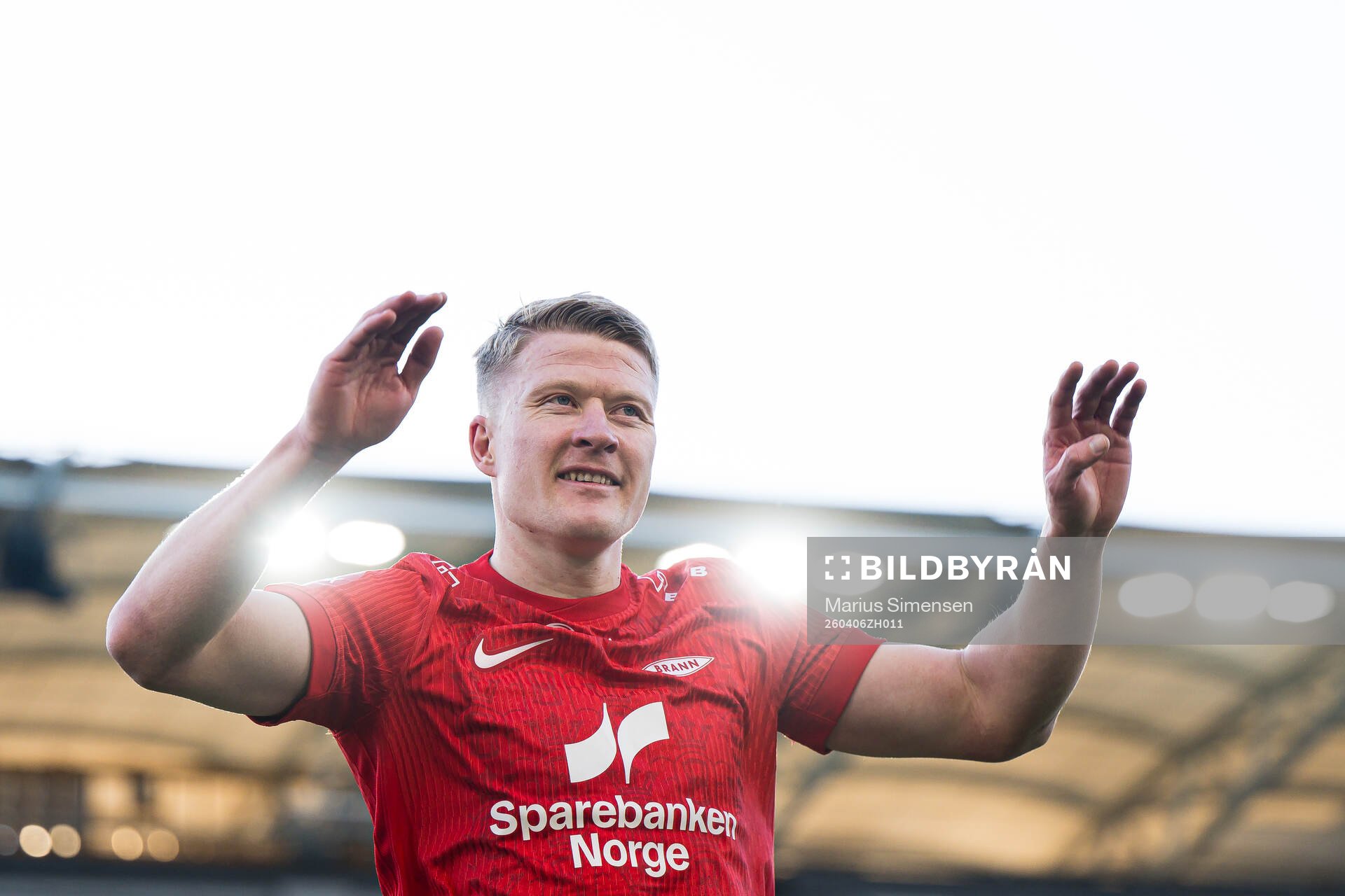 Kristian Eriksen of Brann celebrates