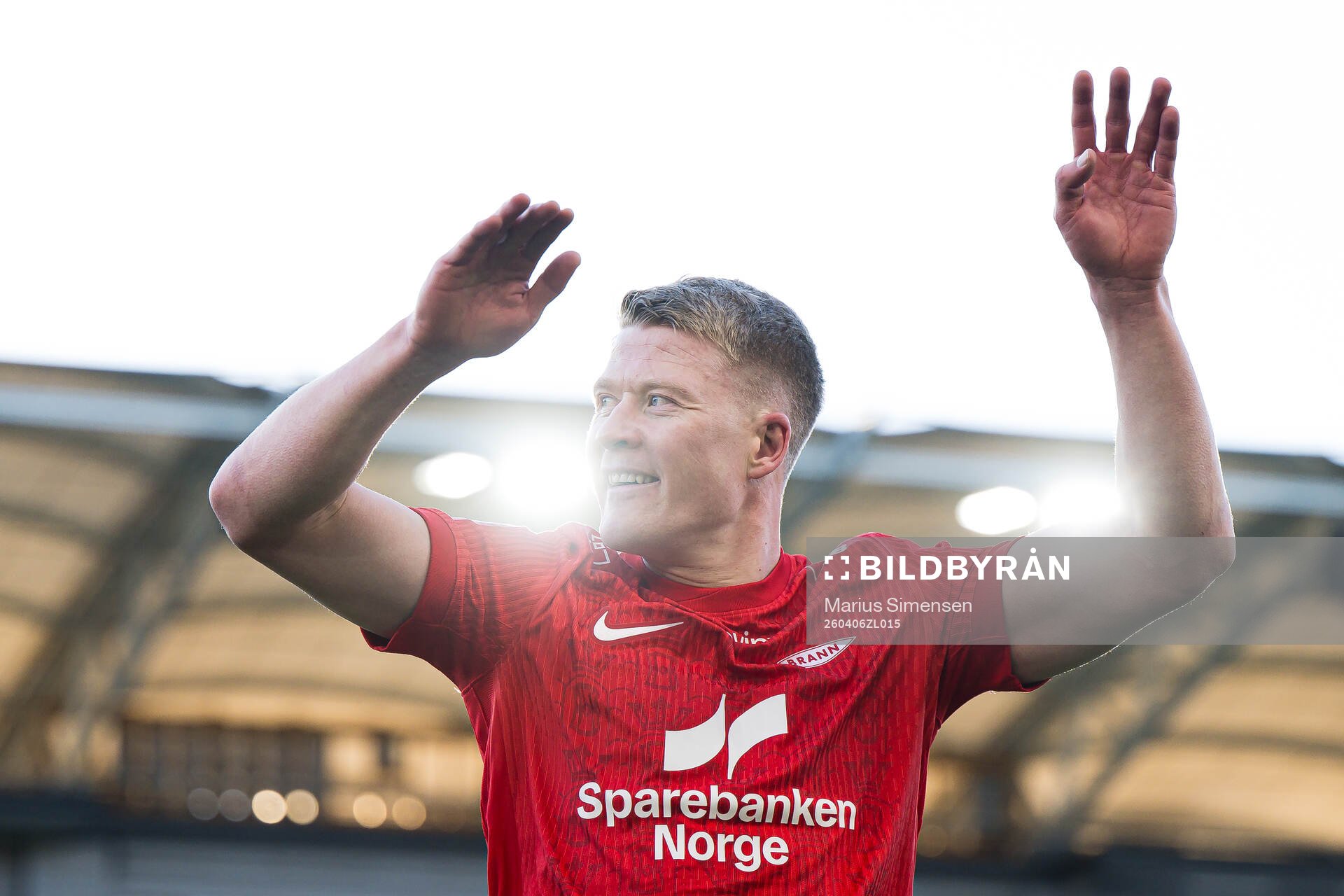 Kristian Eriksen of Brann celebrates