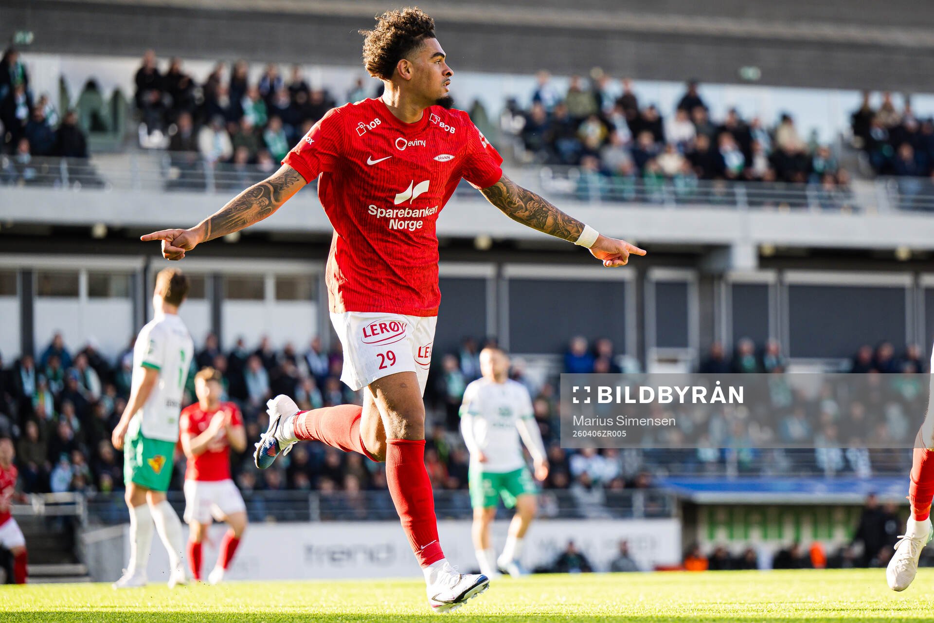 Noah Jean Holm of Brann celebrates