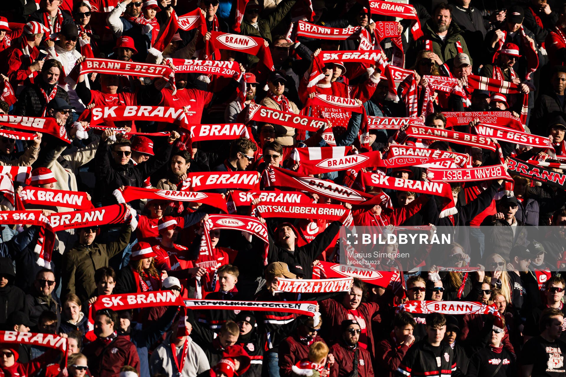 Spectators in the stands