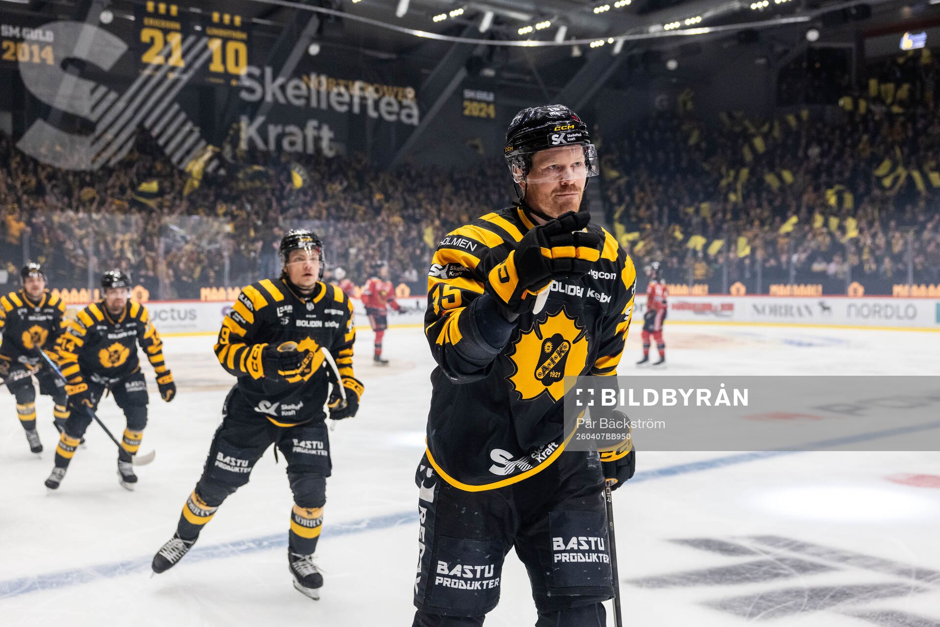 Skellefteås Lars Bryggman jublar