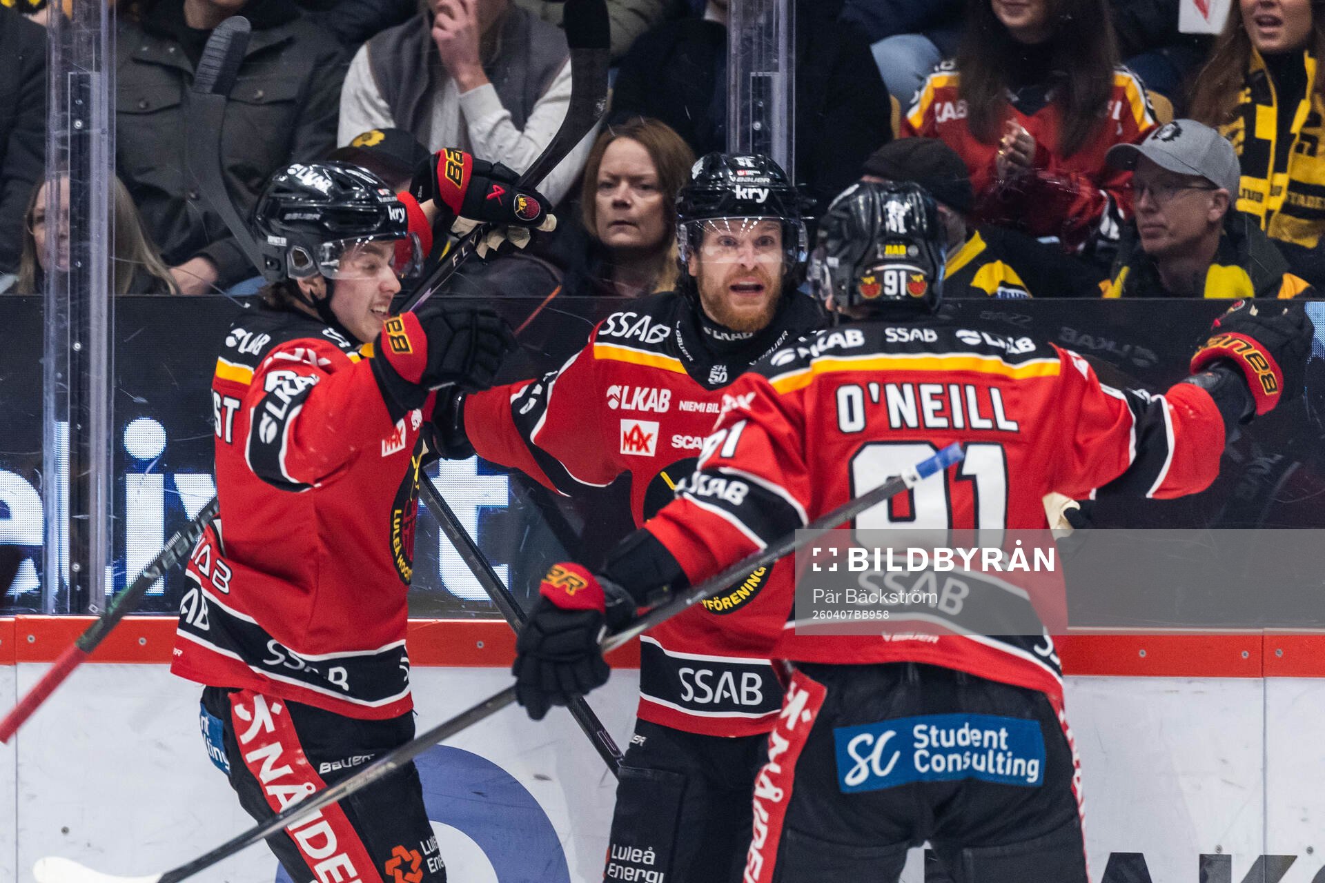 Luleås Brendan Shinnimin jublar