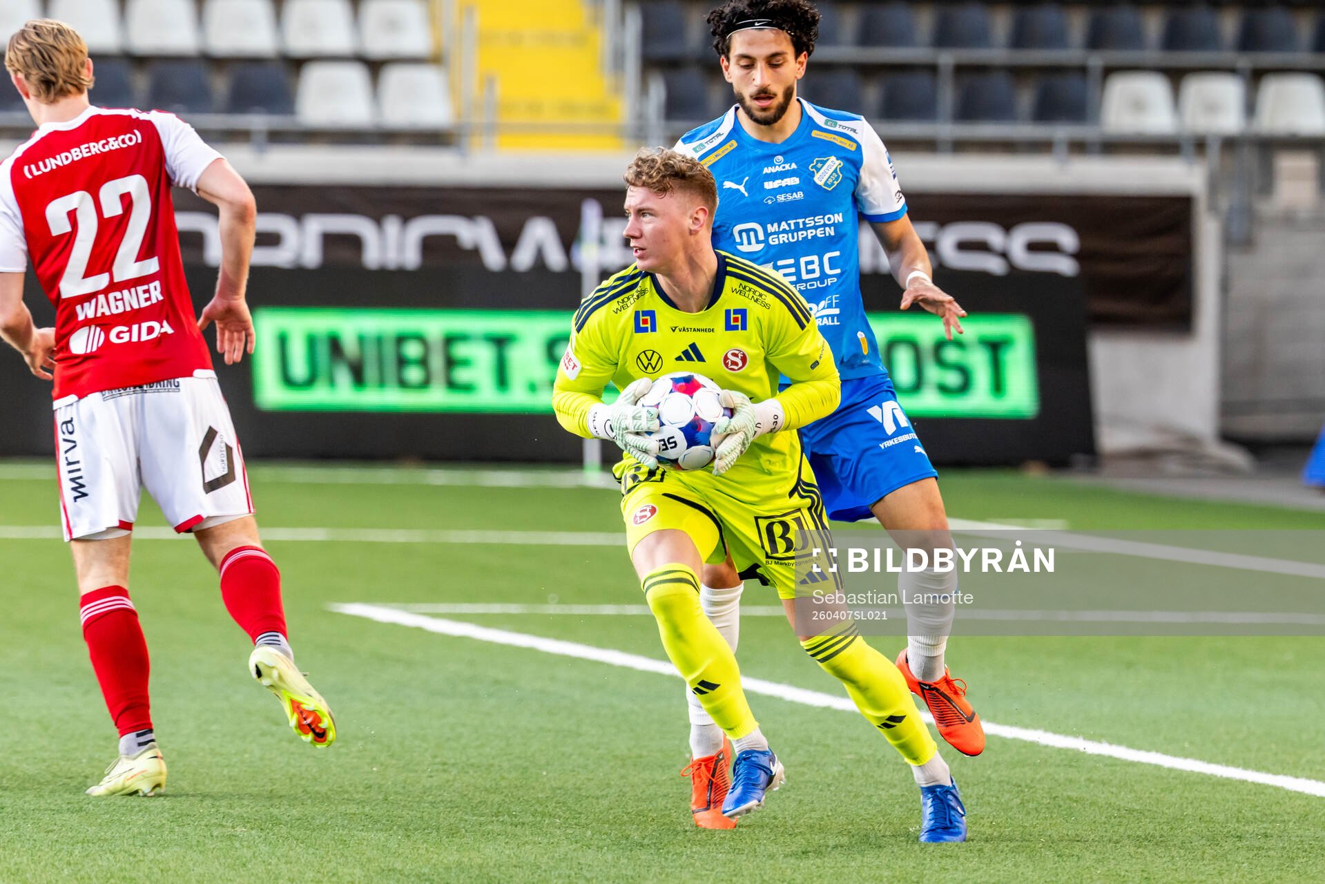 Sandvikens IFs målvakt Otto Lindell