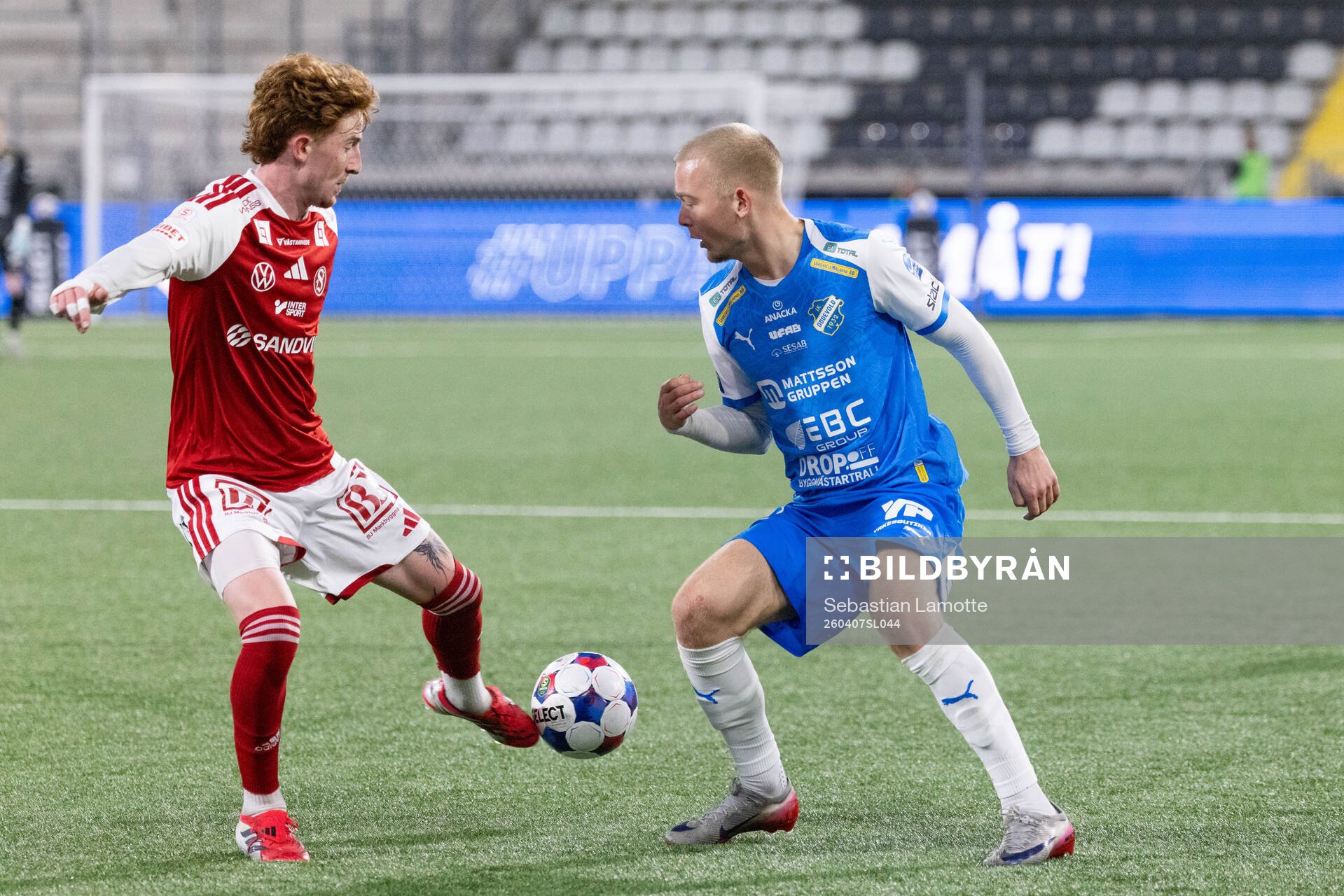 Sandvikens IFs Alan Carleton och Oddevolds Olle Kjellman