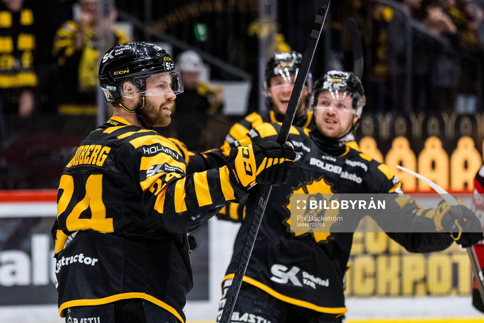 Skellefteås Oscar Lindberg jublar