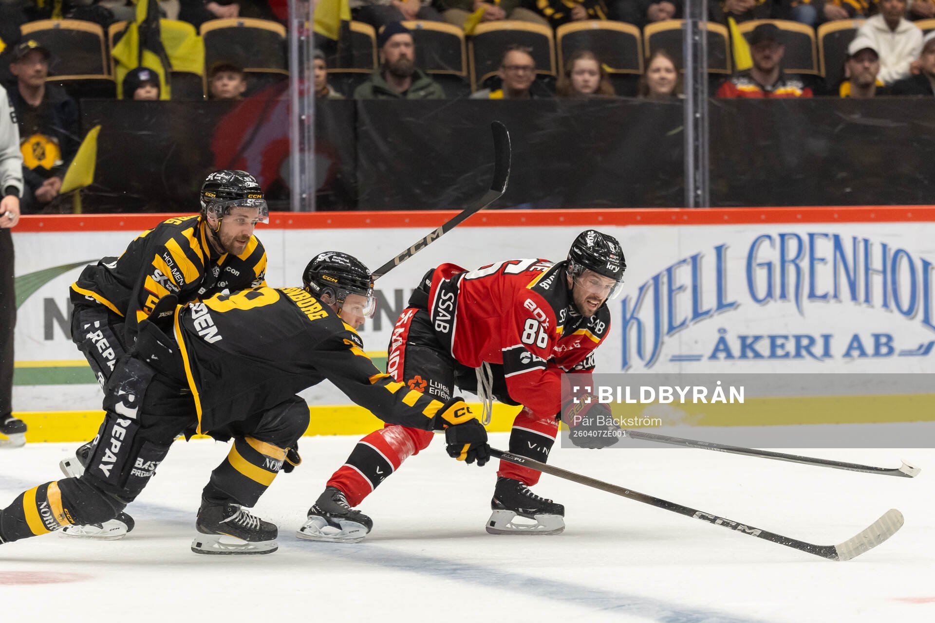 Skellefteås Victor Stjernborg och Luleås Mathias Bromé
