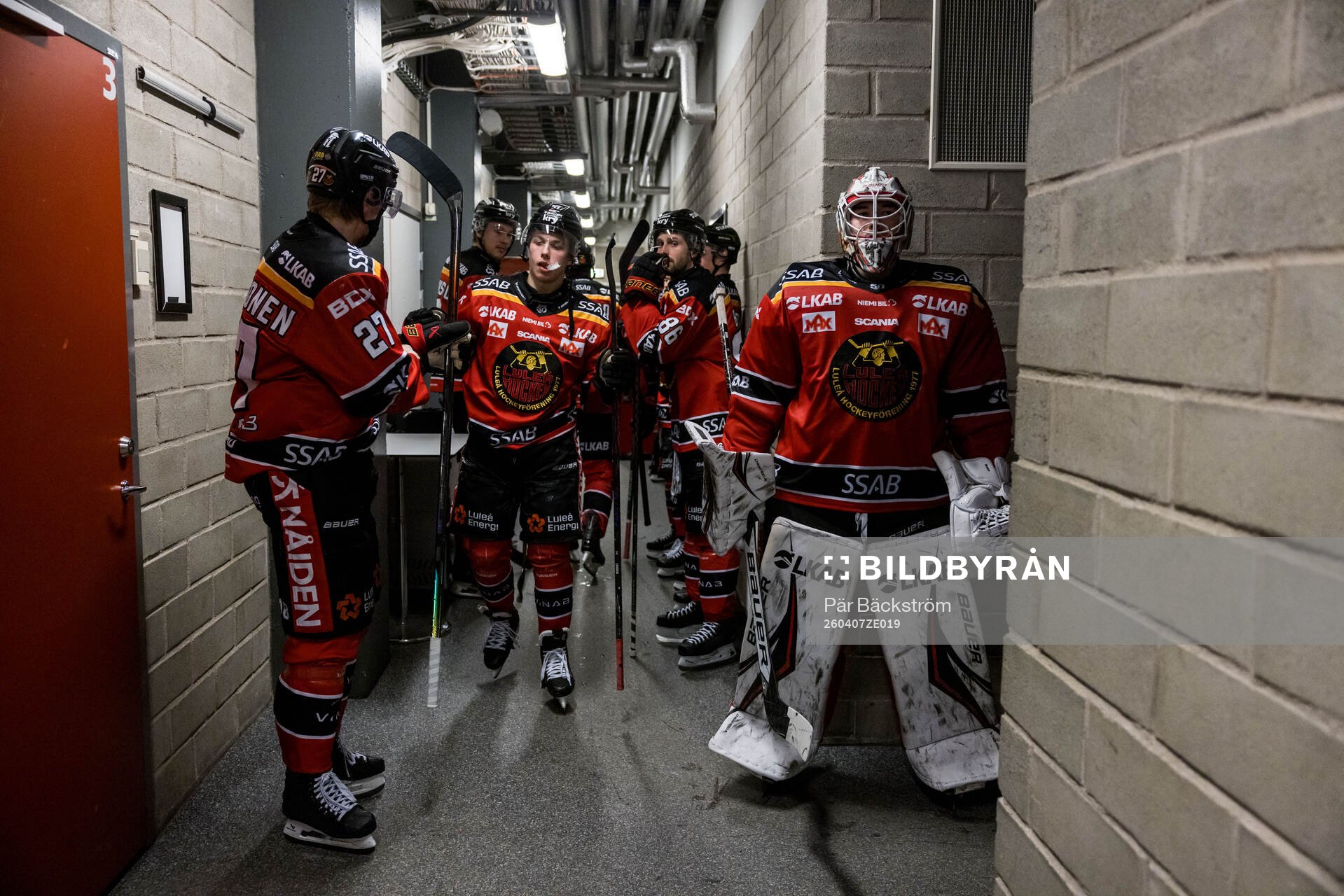 Luleås Oskari Laaksonen, Isac Hedqvist och målvakt