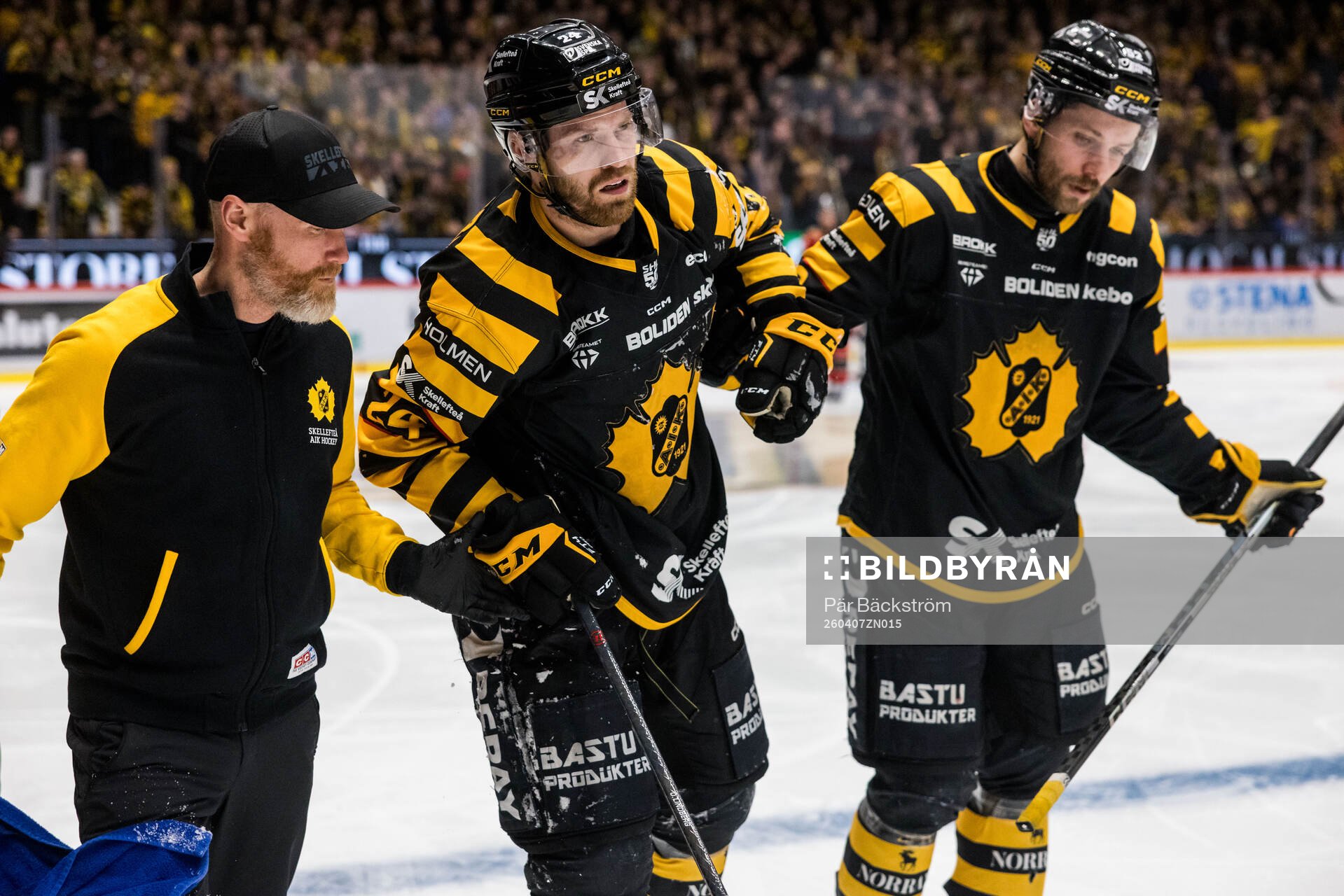 Skellefteås Oscar Lindberg har ont