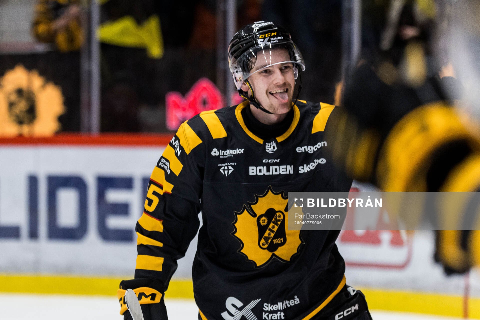 Skellefteås Pontus Johansson jublar