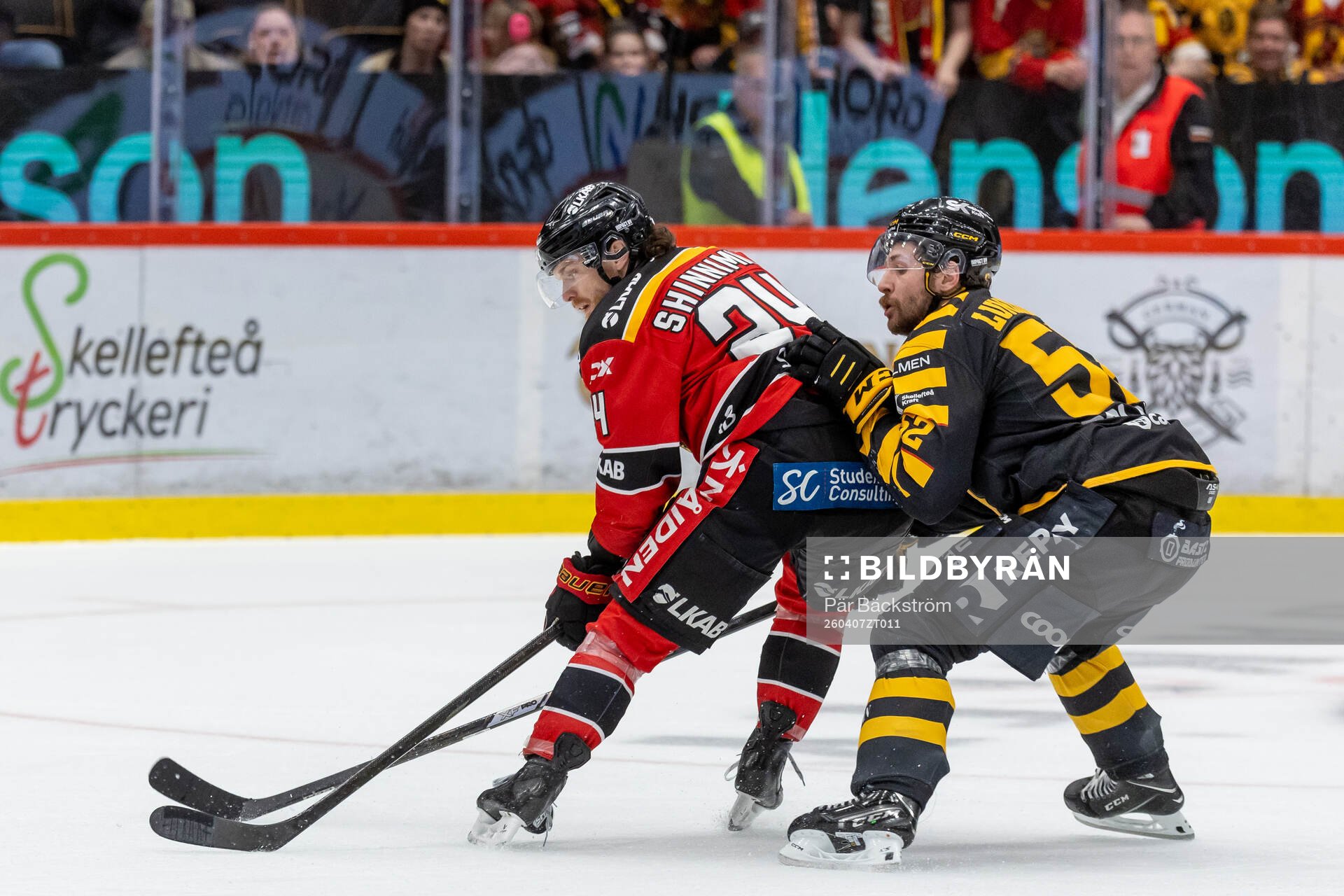 Luleås Brendan Shinnimin och Skellefteås Arvid Lundberg